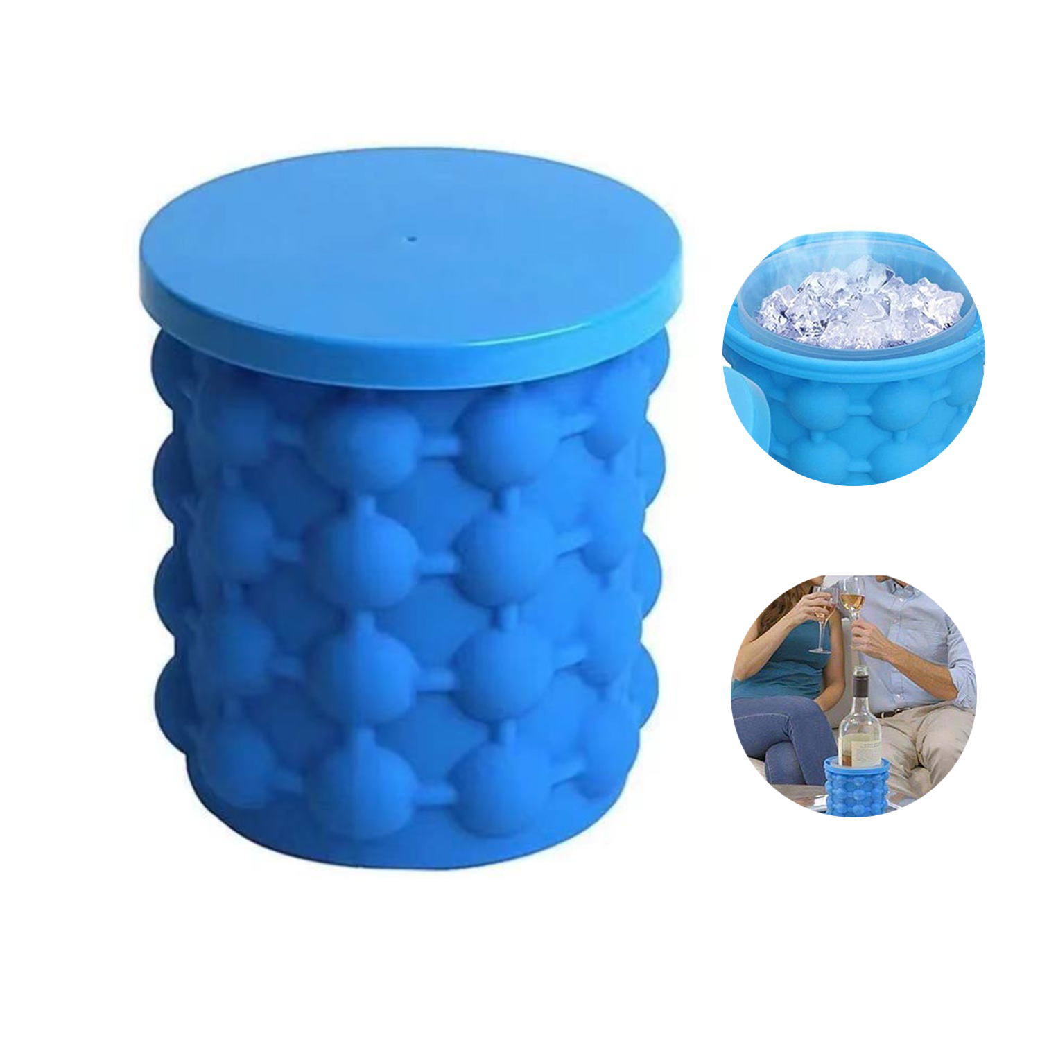Silicone Ice Tray Mold Bucket 2