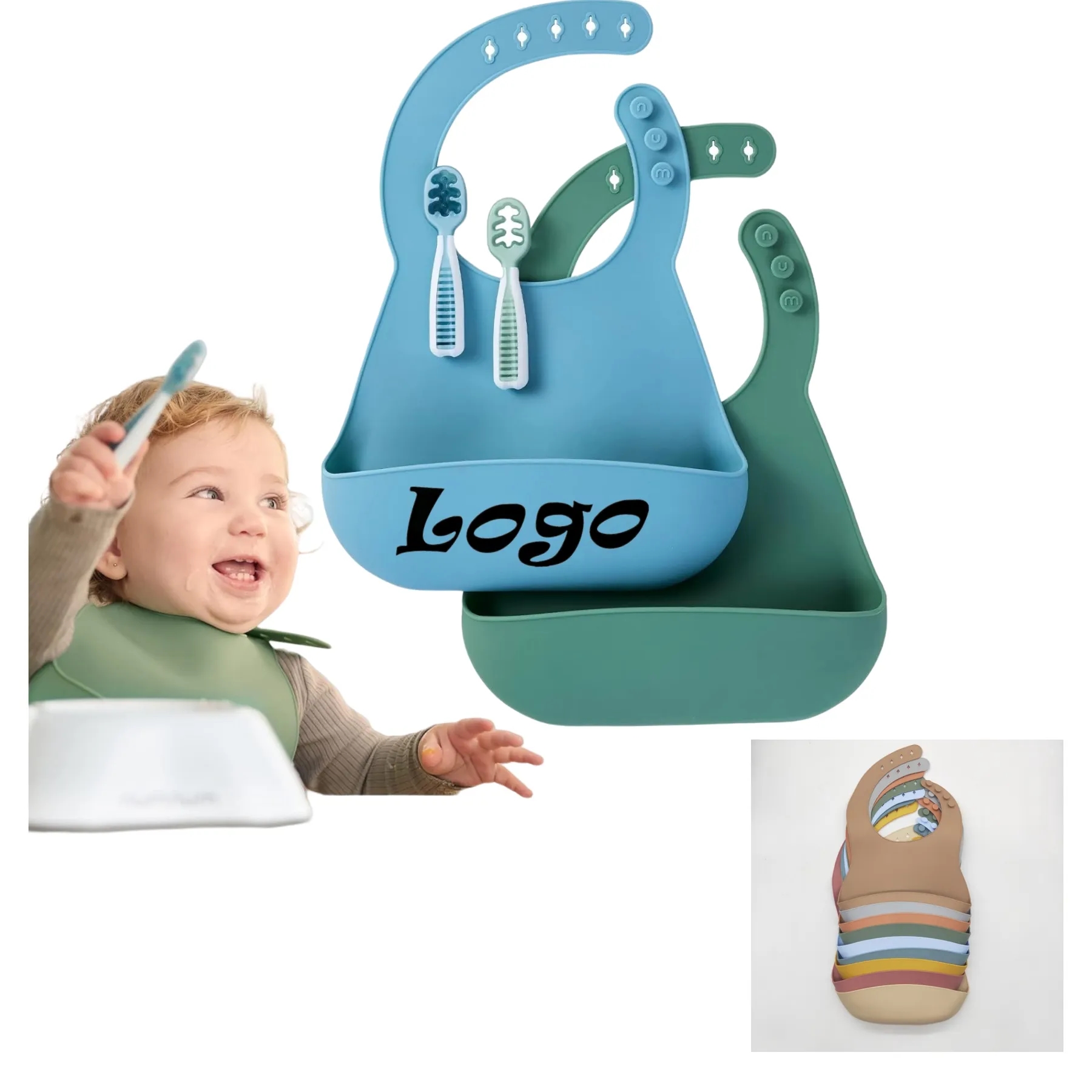 Silicone Bibs 2