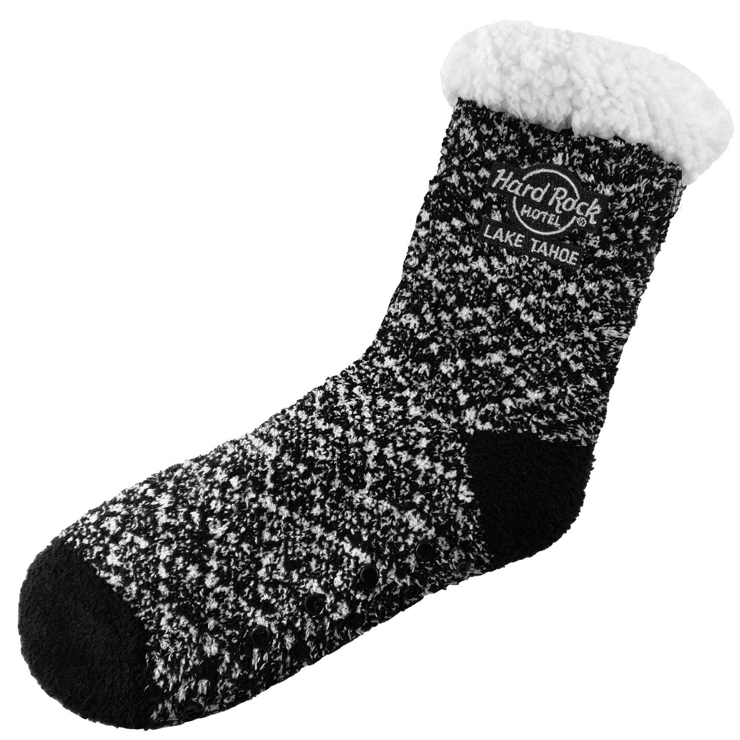Sherpa Lined Fuzzy Feet Crew Socks