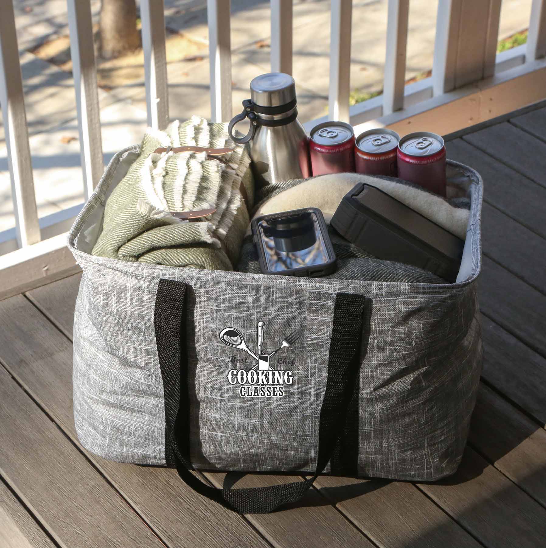 Bohemian Non-Woven Collapsible Tote 8