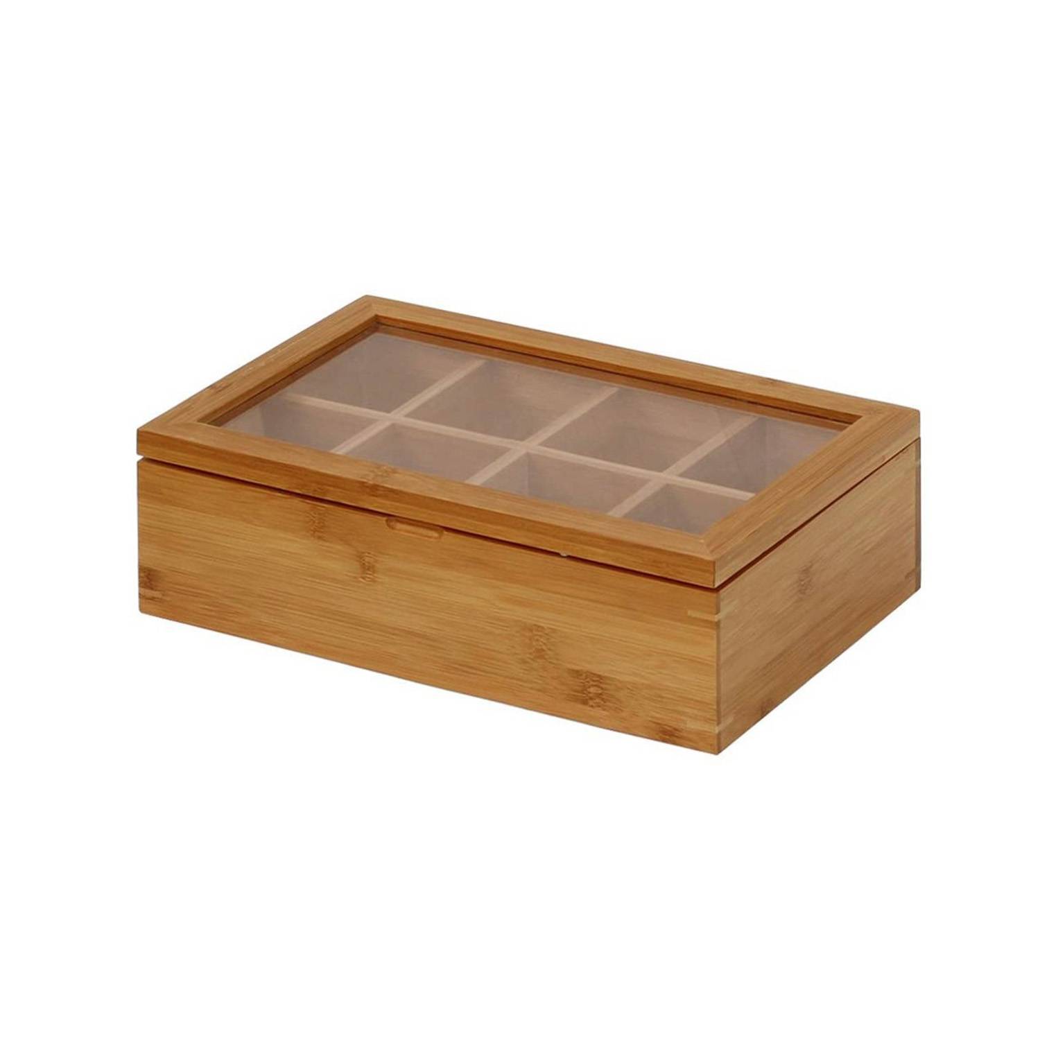 8 comp wooden tea box 4