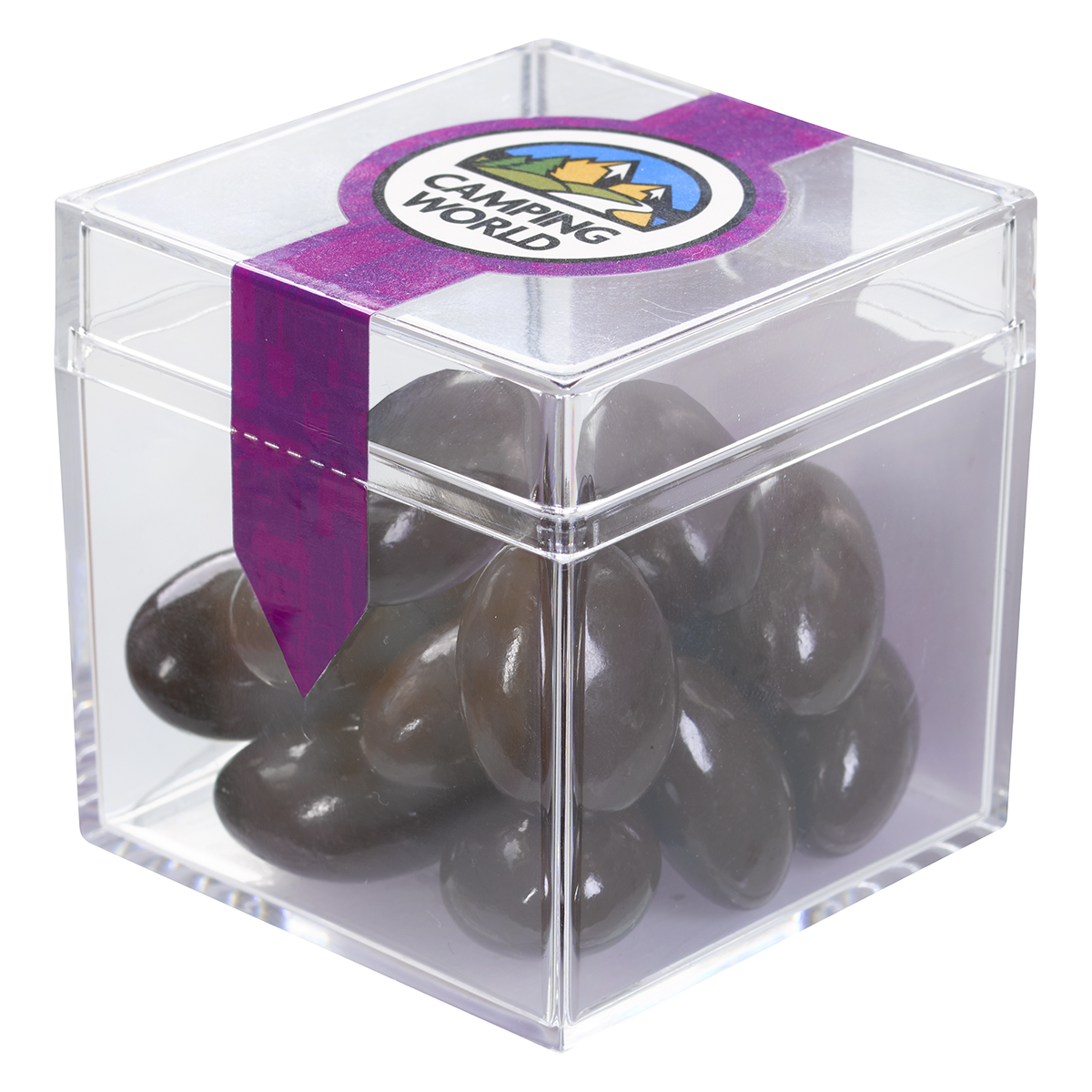 Cube Shaped Acrylic Container With Candy 1