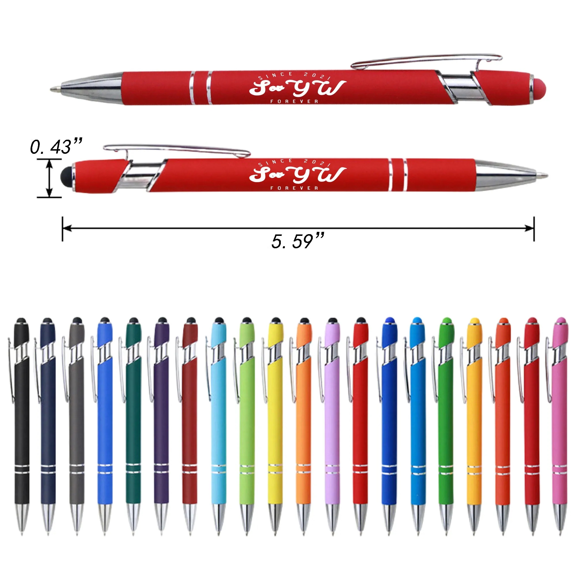 Stylus Pens - Black Ink 2 in 1 CapacitiveStylus 1