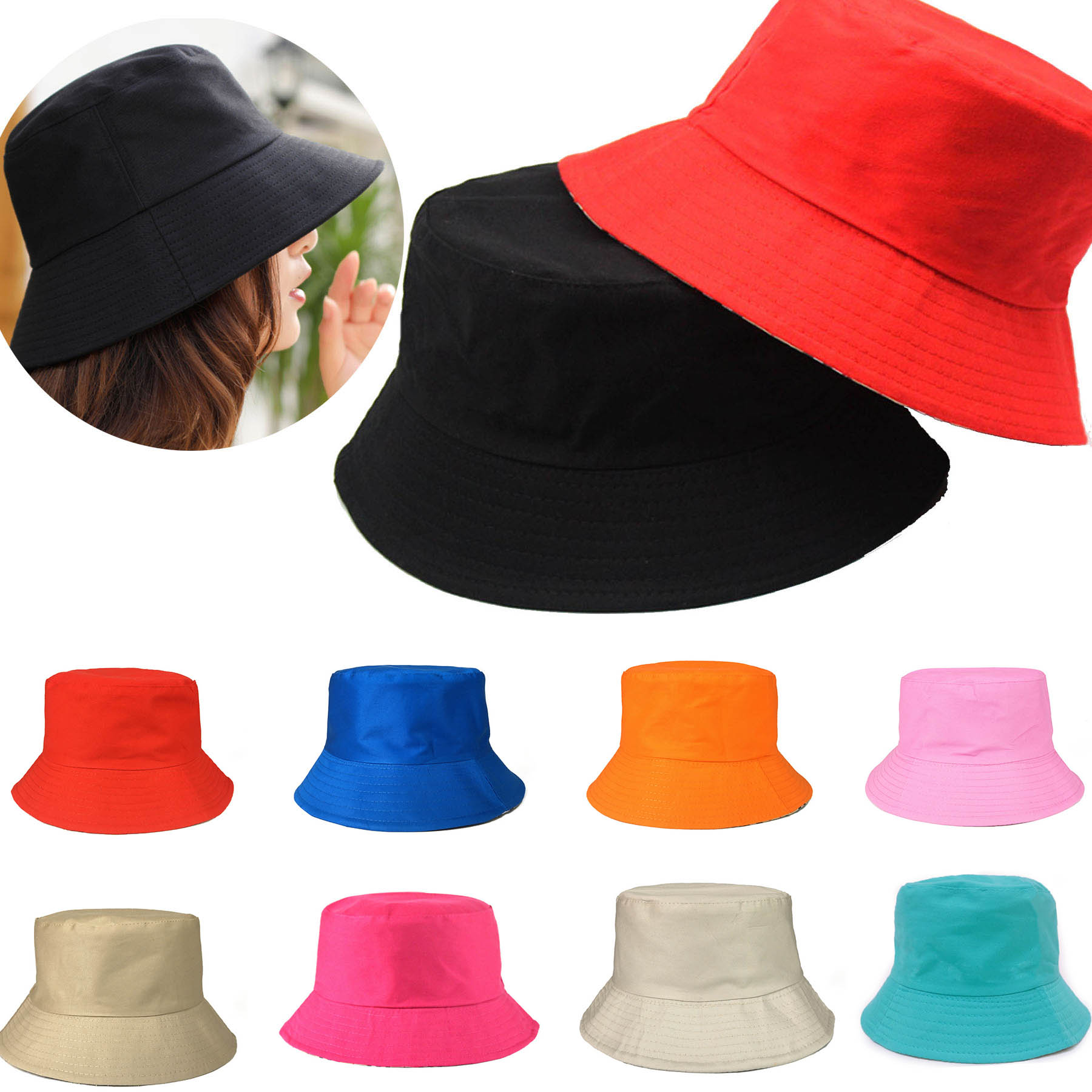 Fisherman Summer Bucket Hats 1