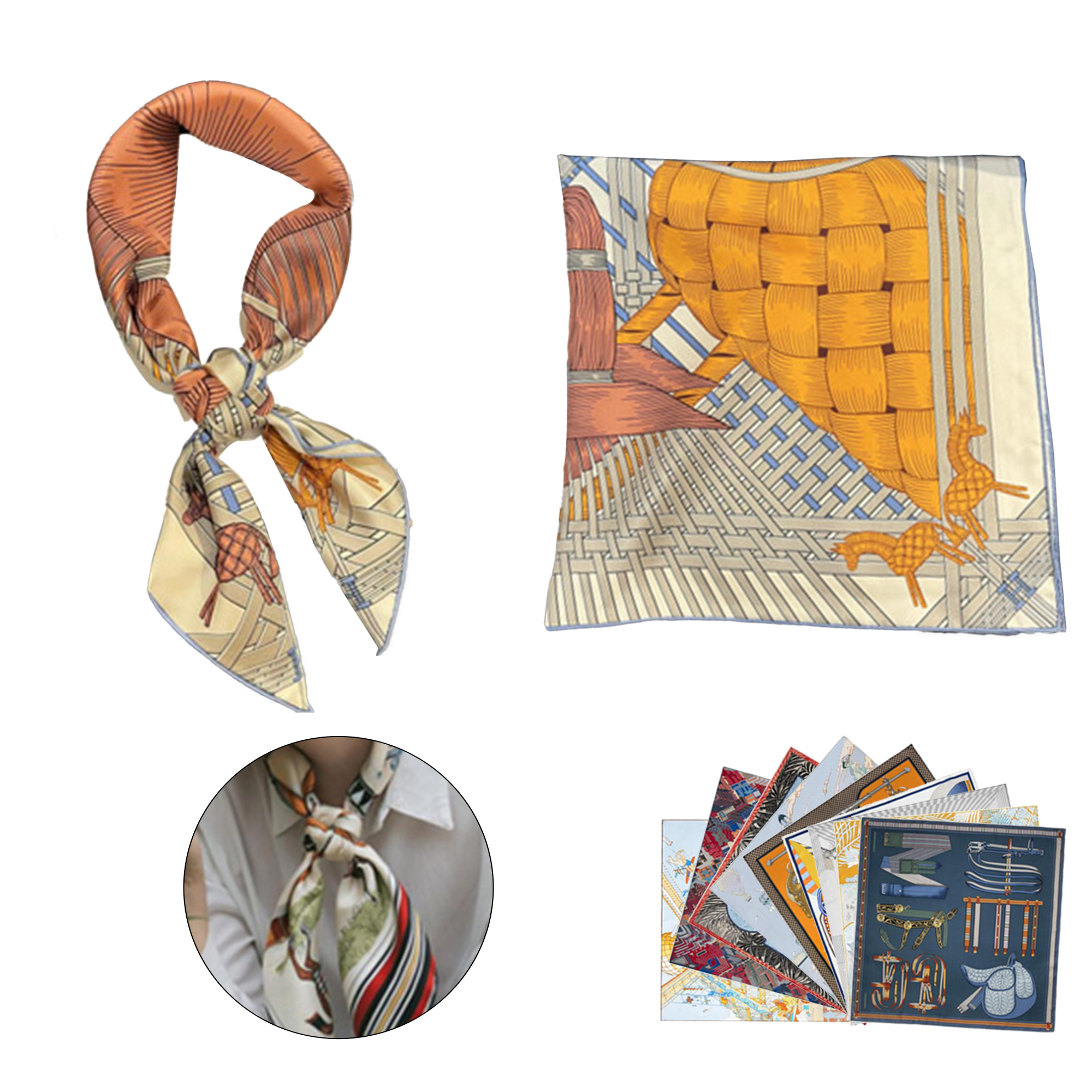 100% Mulberry Silk Scarf 1