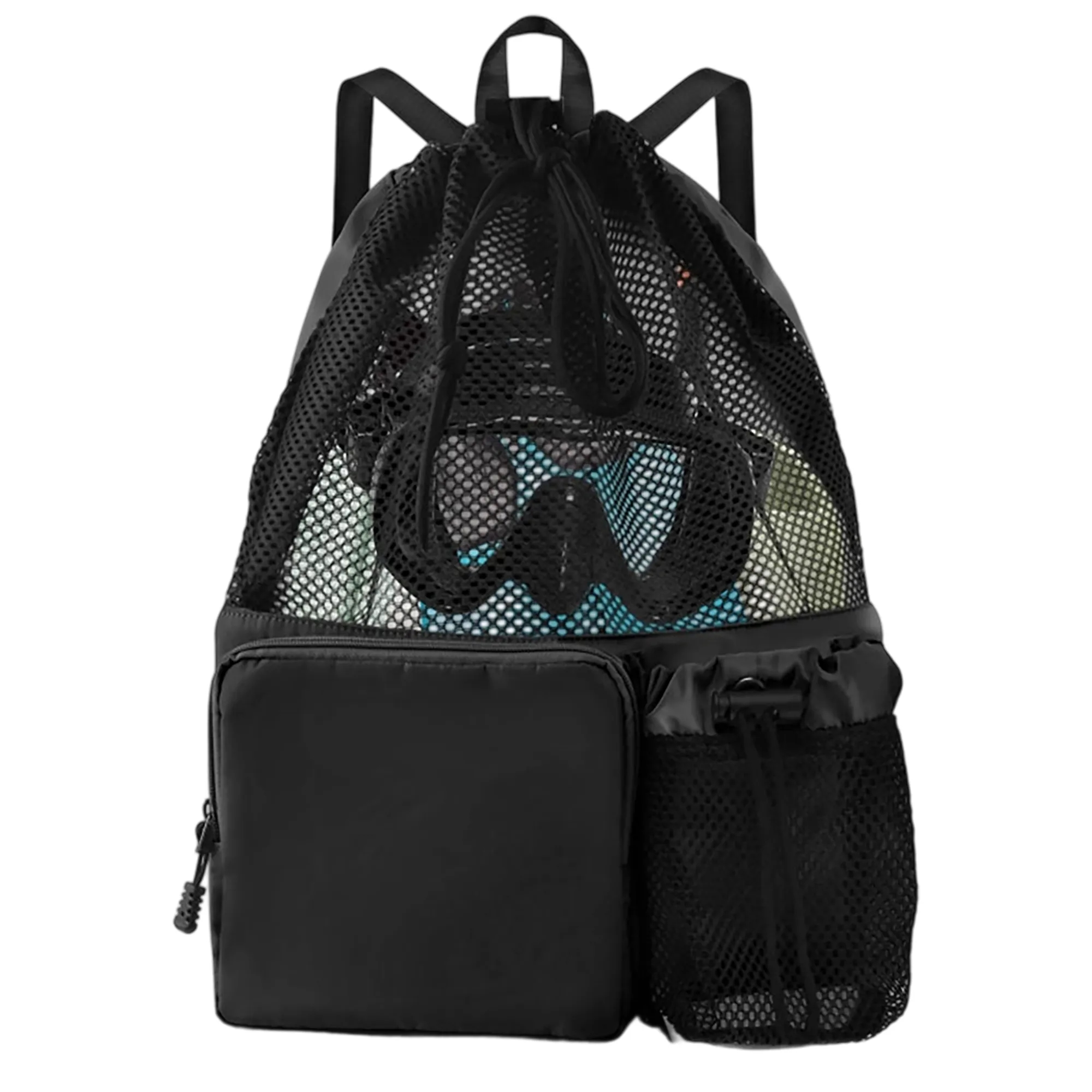 Drawstring Backpack with Wide Shoulder Straps 3