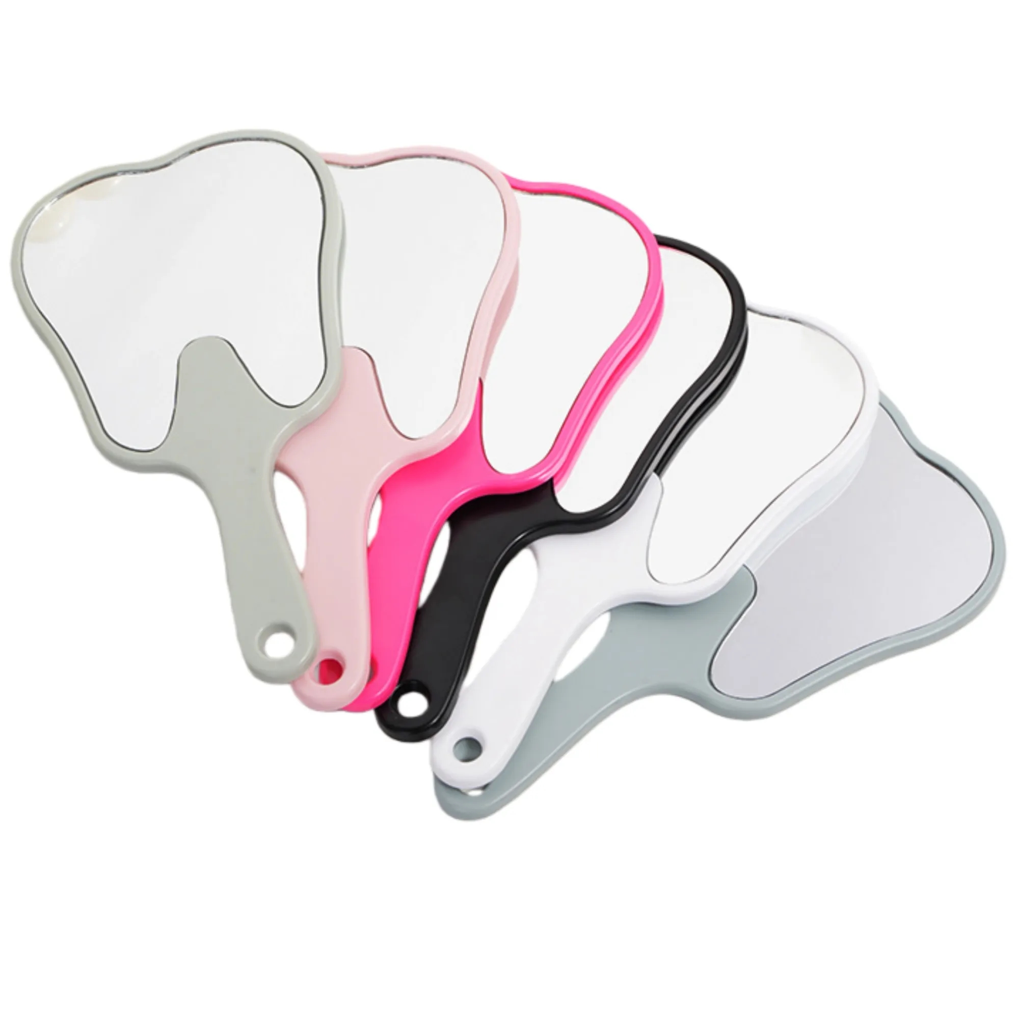 Tooth Shape Handheld Makeup Mirror 4