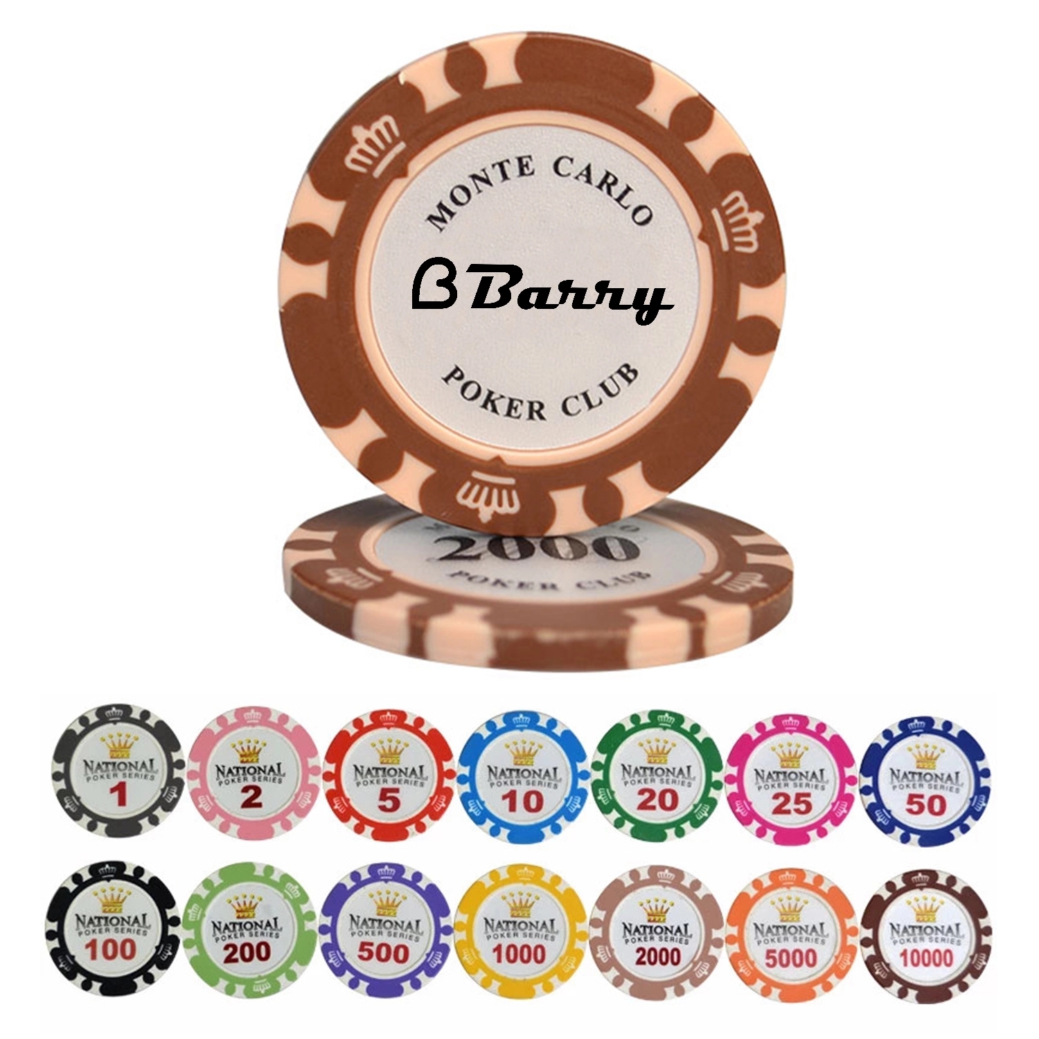 Round Plastic Poker Chips 2