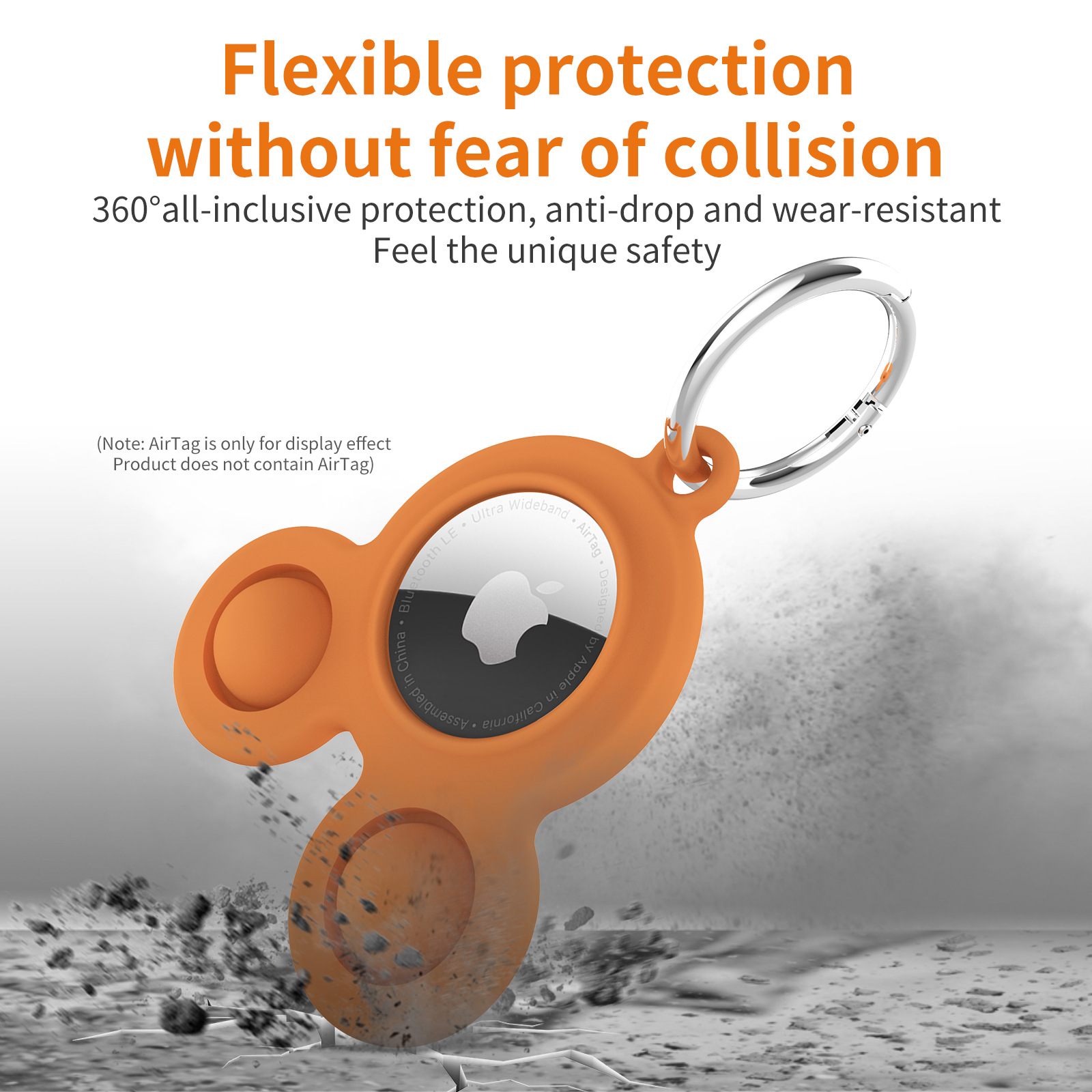 Push Bubble Fidget Toy for Airtag w/ keychian 14