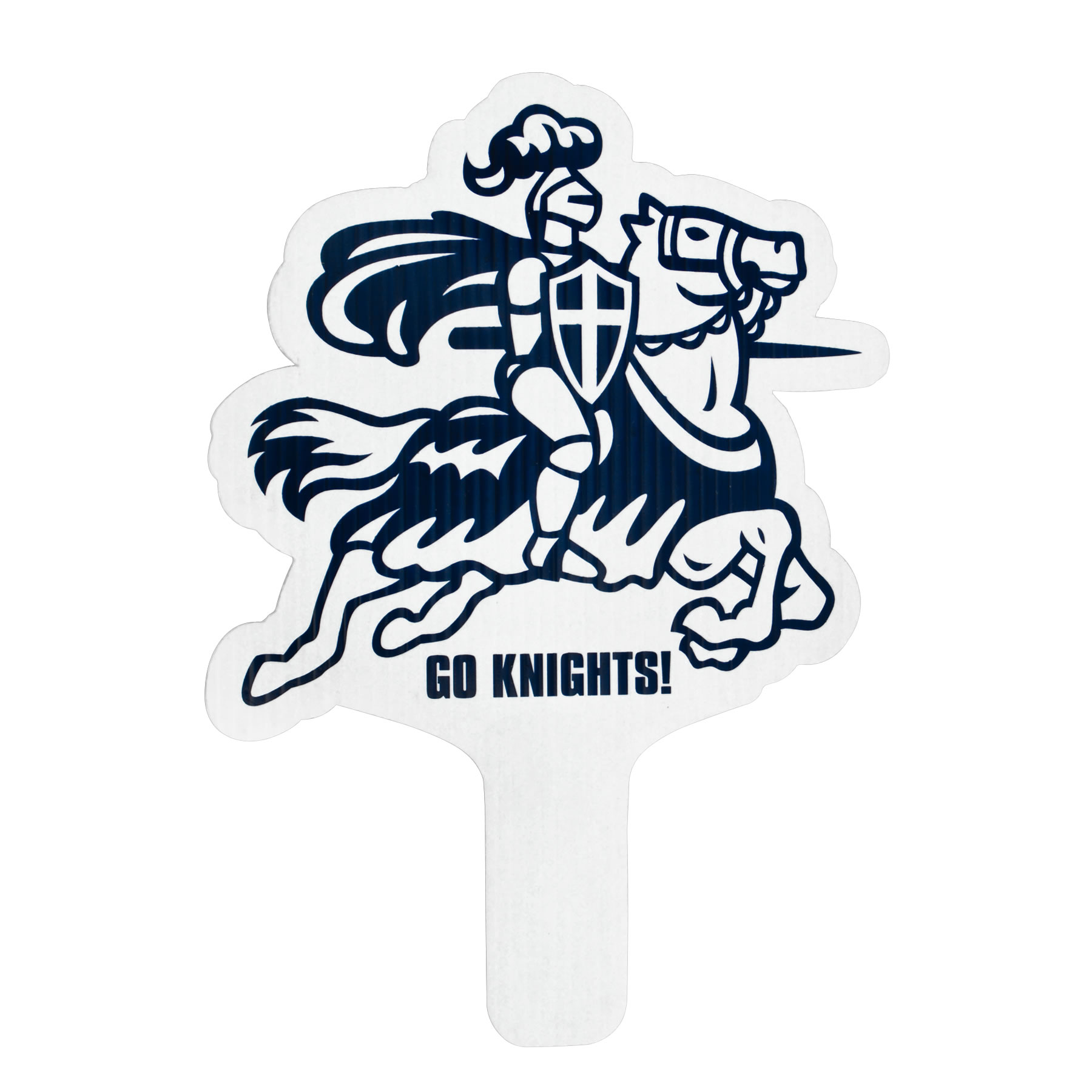 Knight Mascot Hand Fan, Screen Printed 13