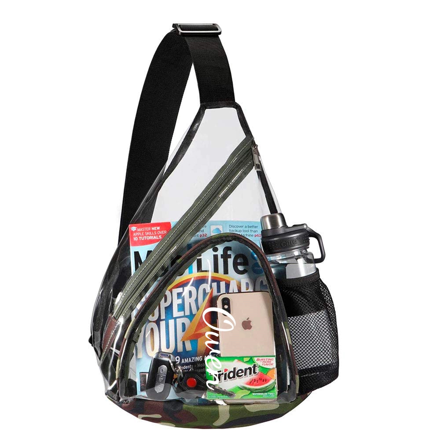Transparent PVC Waterproof Crossbody Bag 2