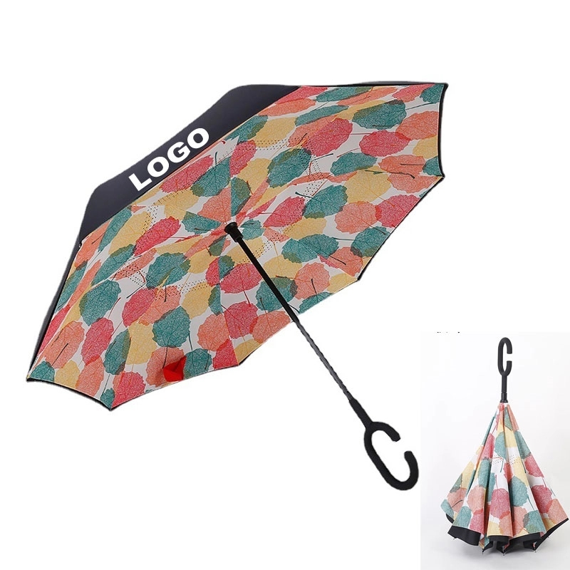 Custom Inverted Windproof Reverse Umbrella 2