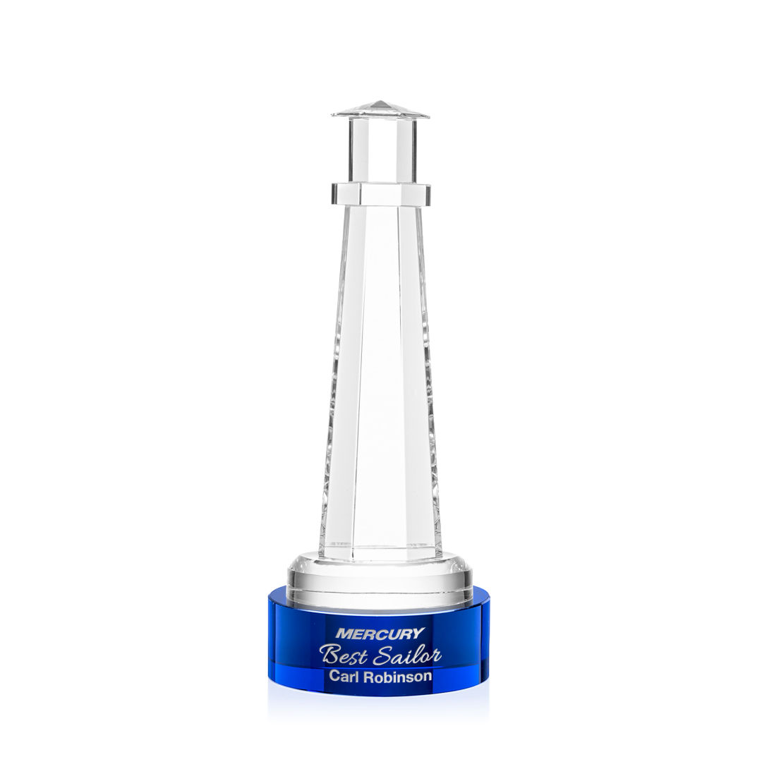 Lighthouse Award on Stanrich Base - Blue 10