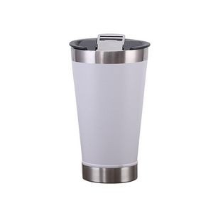 500ml Stainless Steel Coffee Mug With Straw And Double Wall Insulation 32