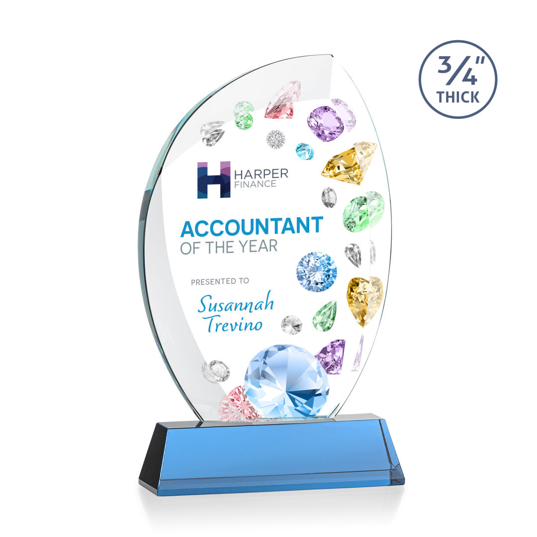 Wichita VividPrint™ Award on Newhaven Base - Sky Blue 3