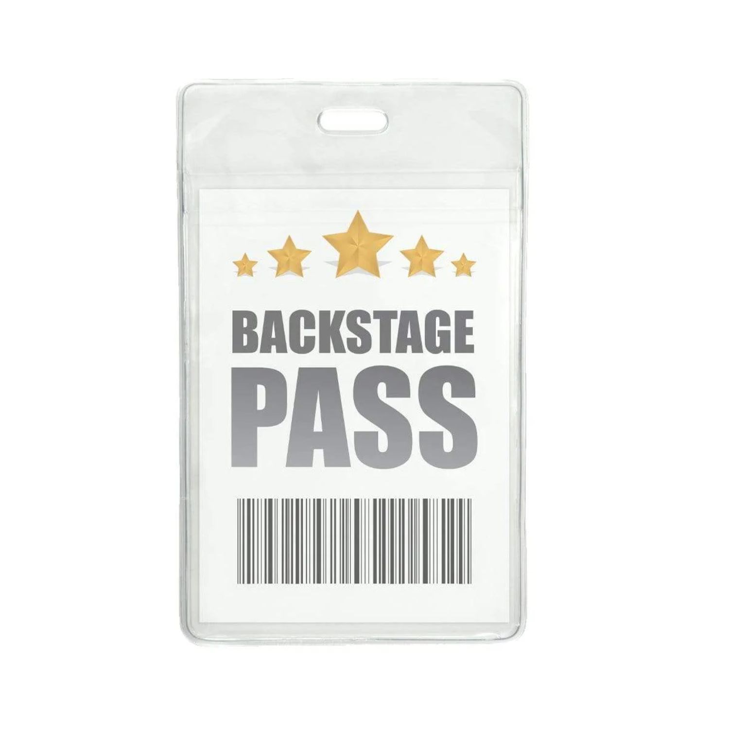 2.5"W X 3.75"H rPET Clear Vinyl Vertical Badge Holder 3
