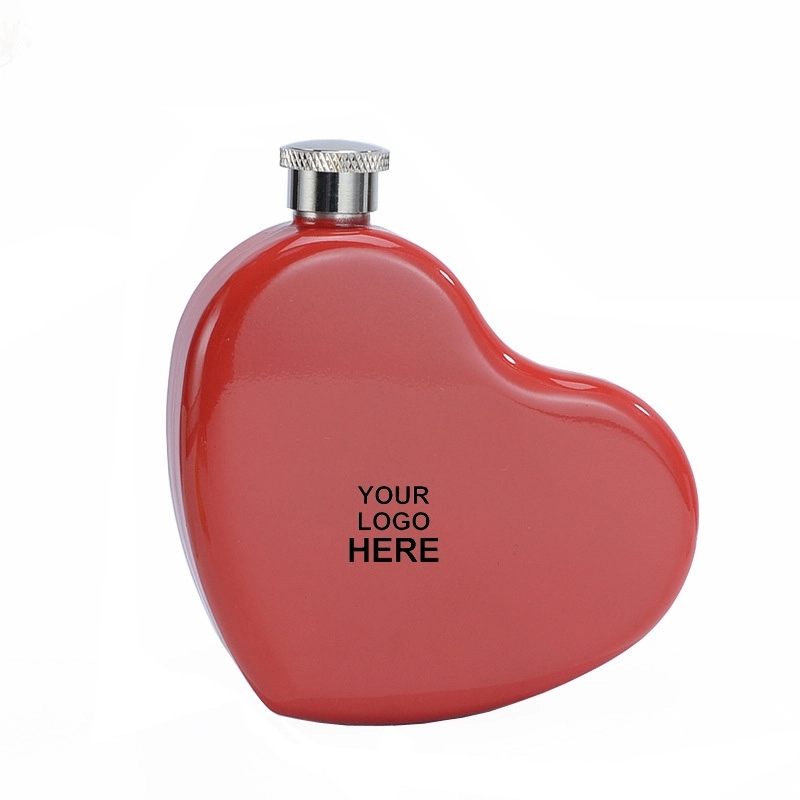 5Oz Stainless Steel Wine Flask, custom water bottle with logo imprint 9