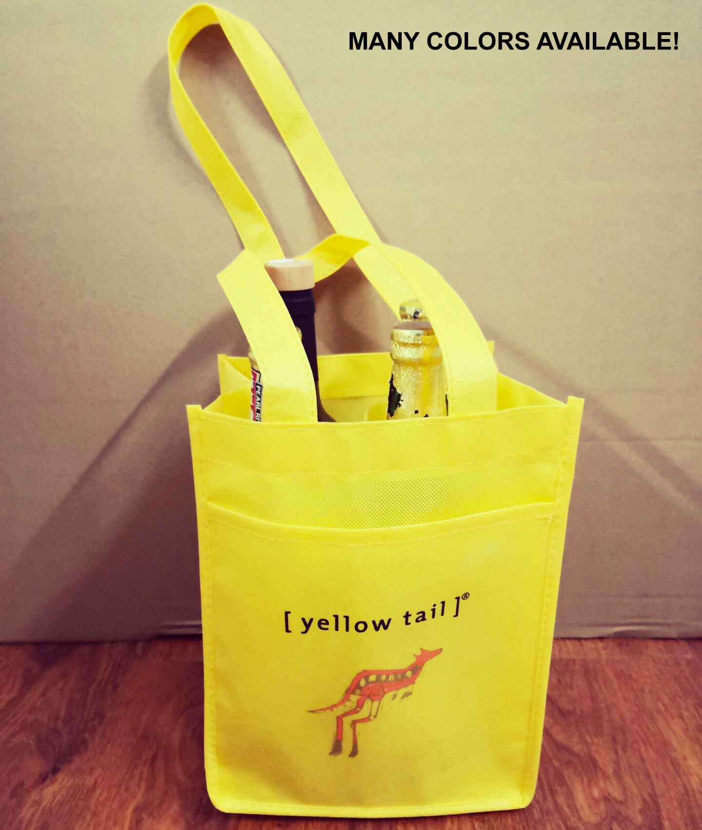 Tuscany Wine Bag - 4 Bottles Tote With Pocket 8