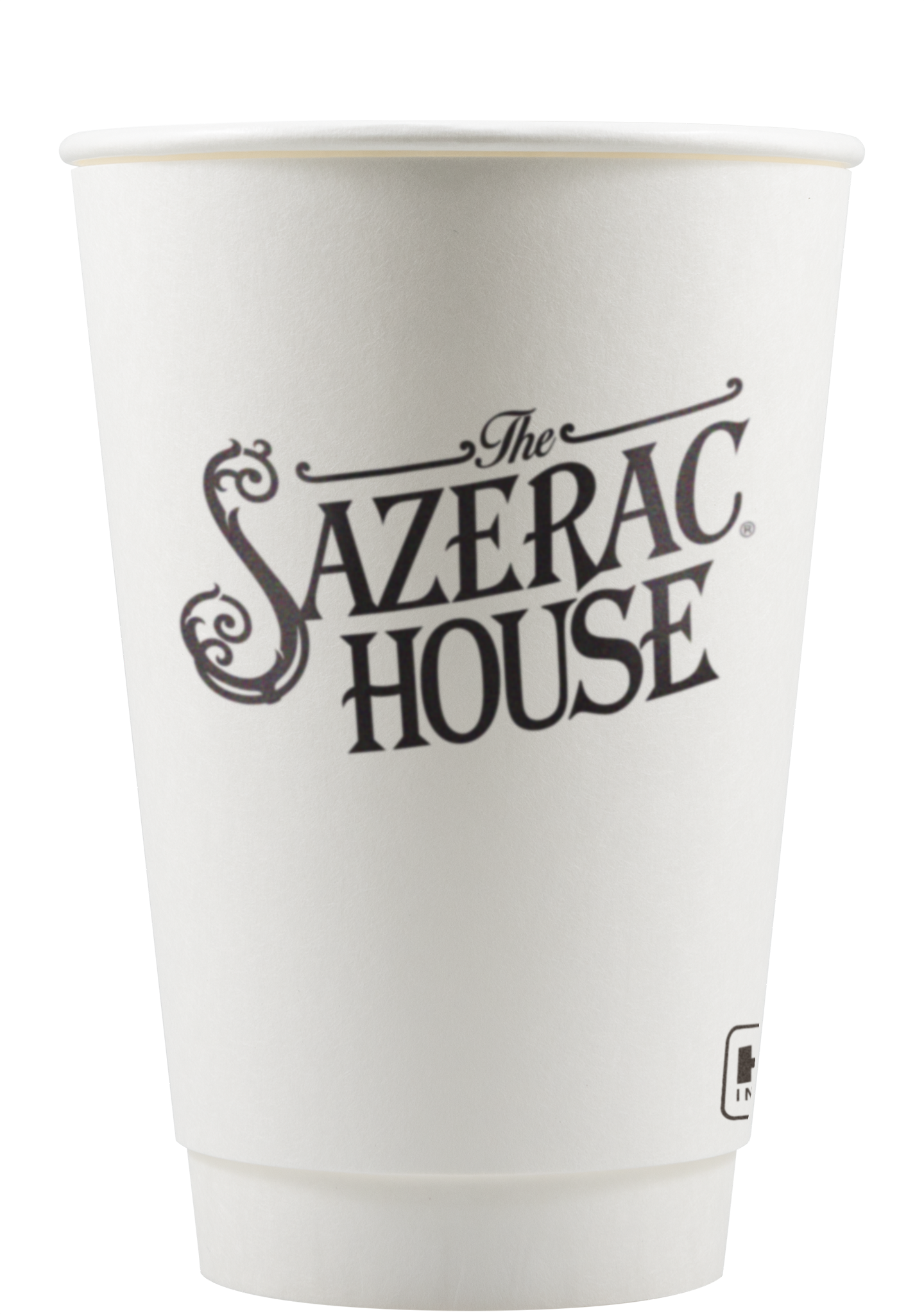 16 oz Paper Cup Insulated White Tradition Print 3