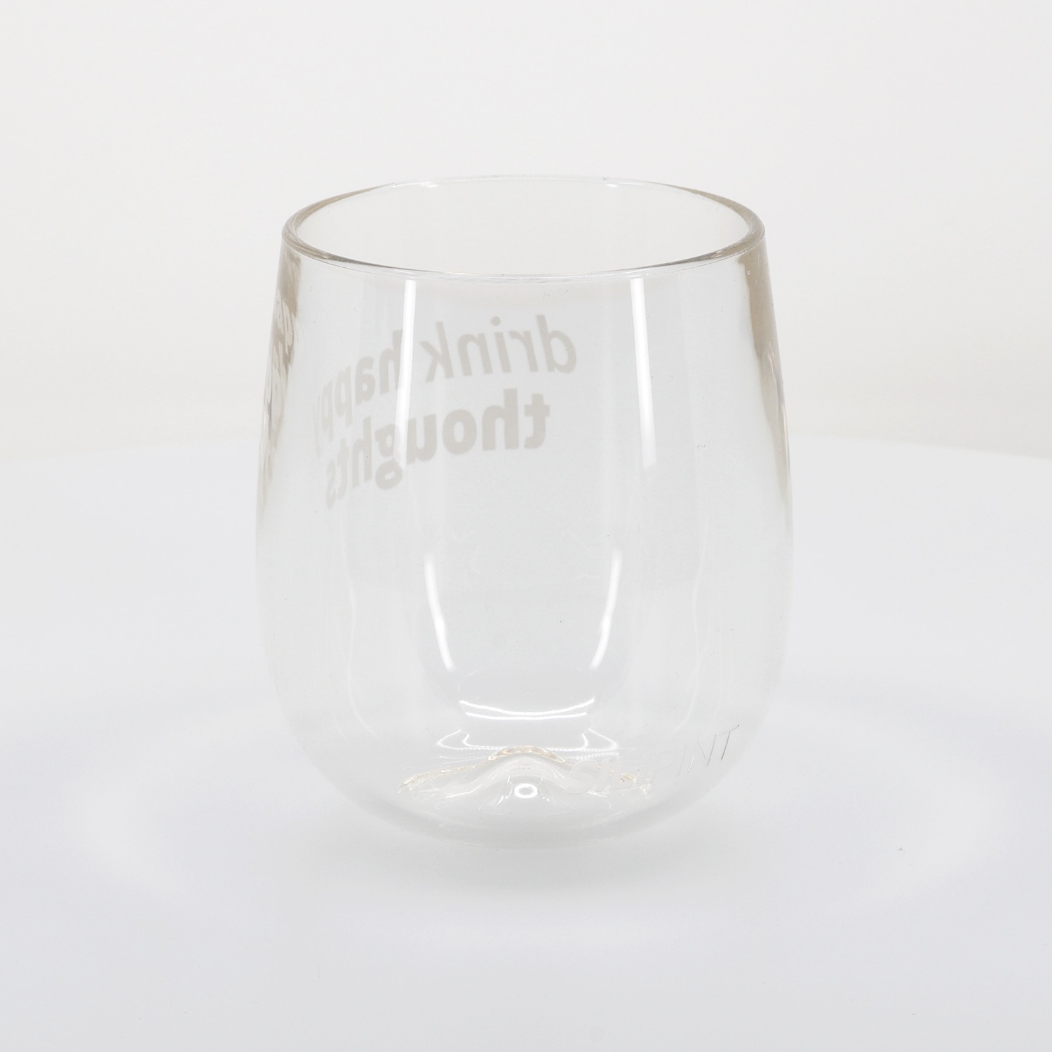 Silipint® Clear Stemless Wine Glass - 12 oz. 8