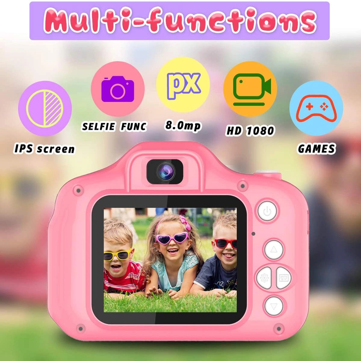 Kids Selfie Camera Digital Video Cameras 4
