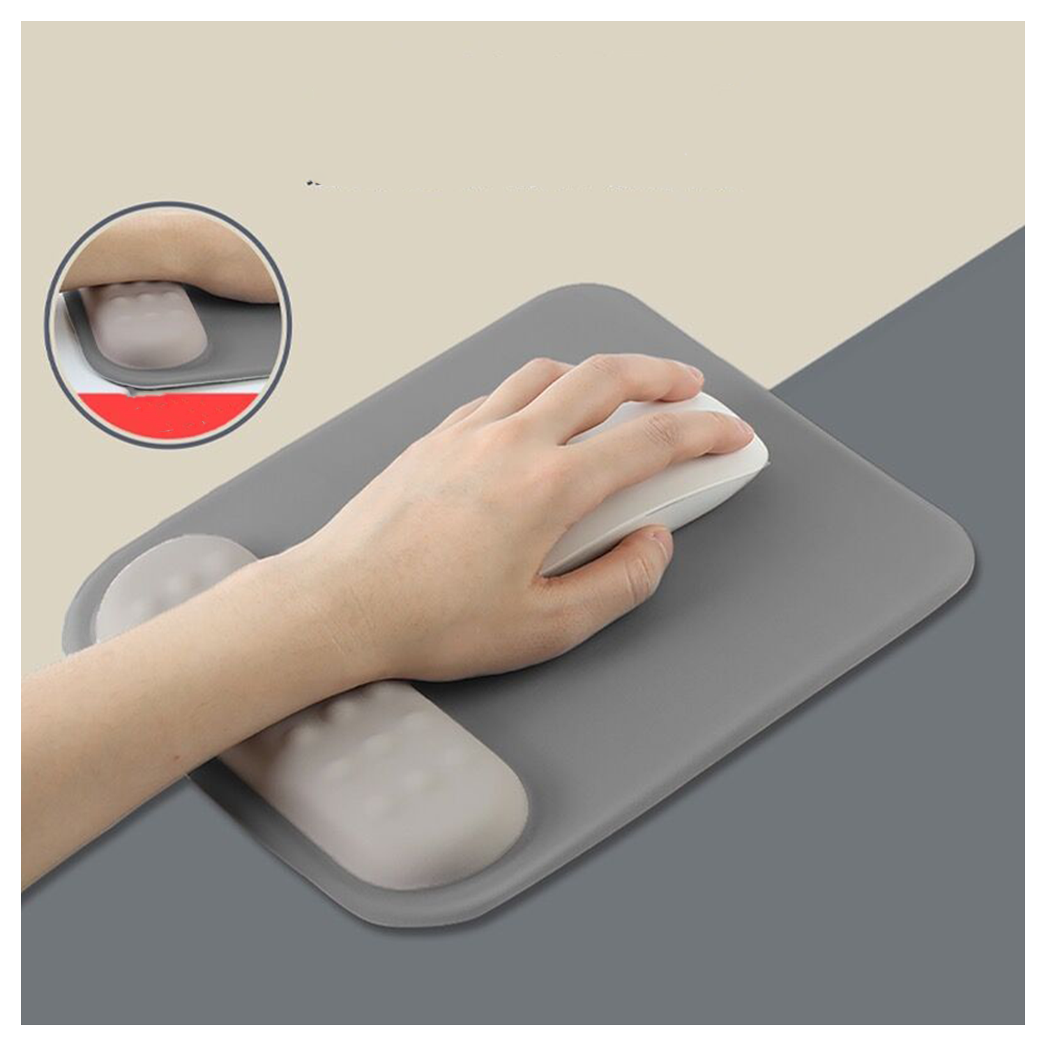 Comfy Portable Ergonomic Waterproof Wrist Rest Mouse Pad 2