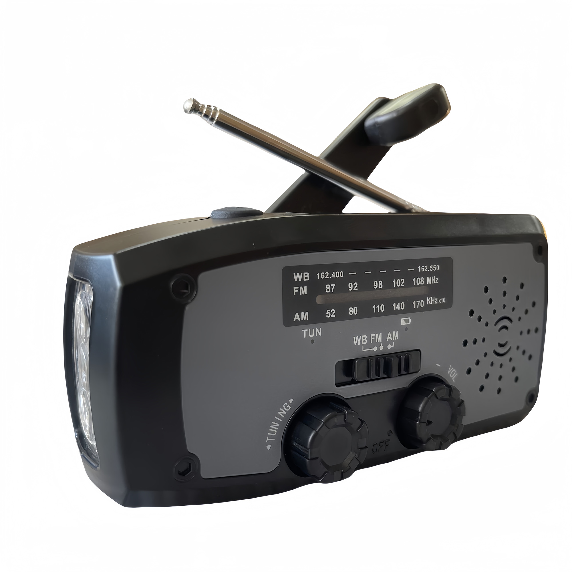 Abs Multi Functional Emergency Radio With Flashlight 6