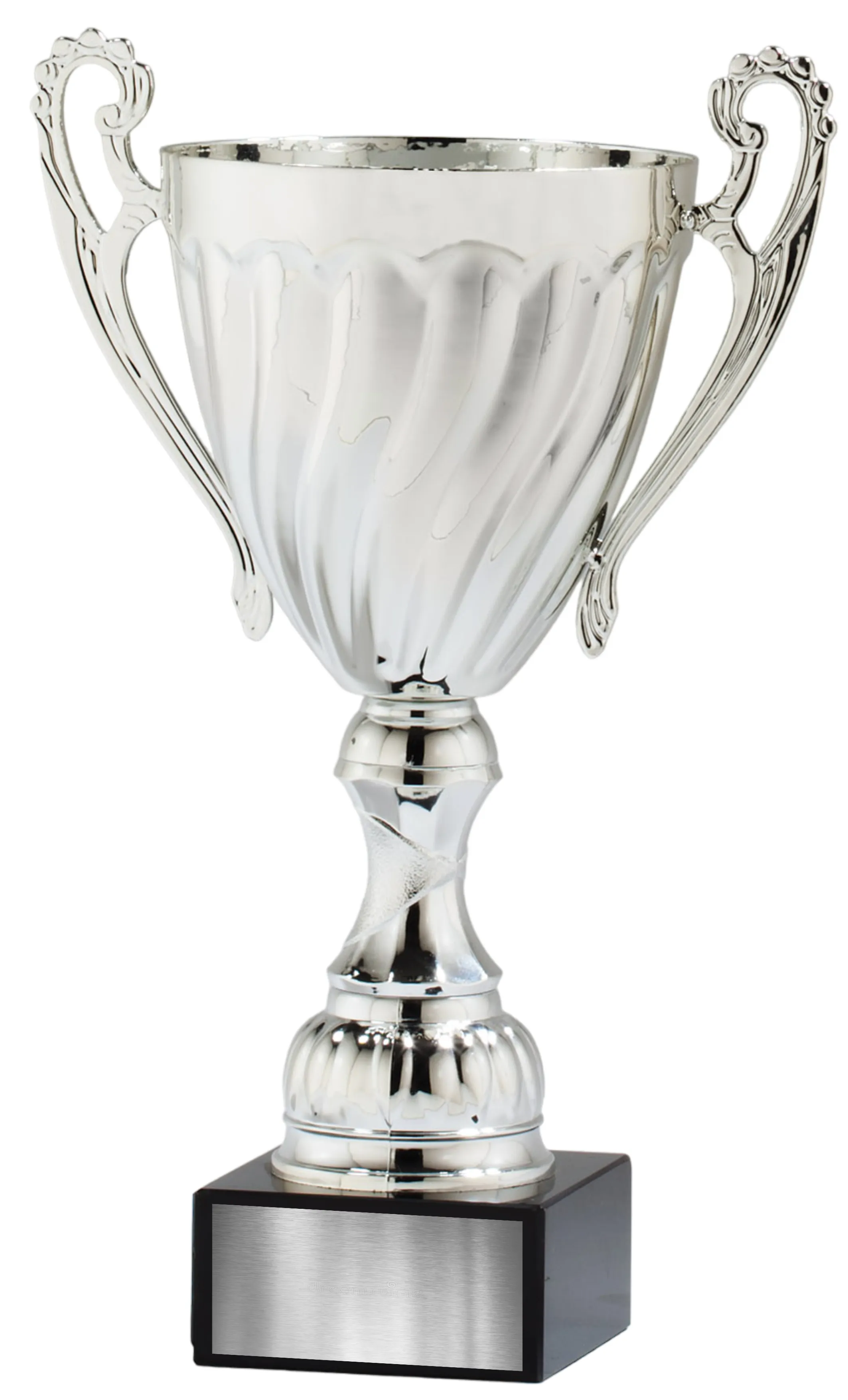 Silver Metal Cup w/Plastic Stem & Marble Base 8