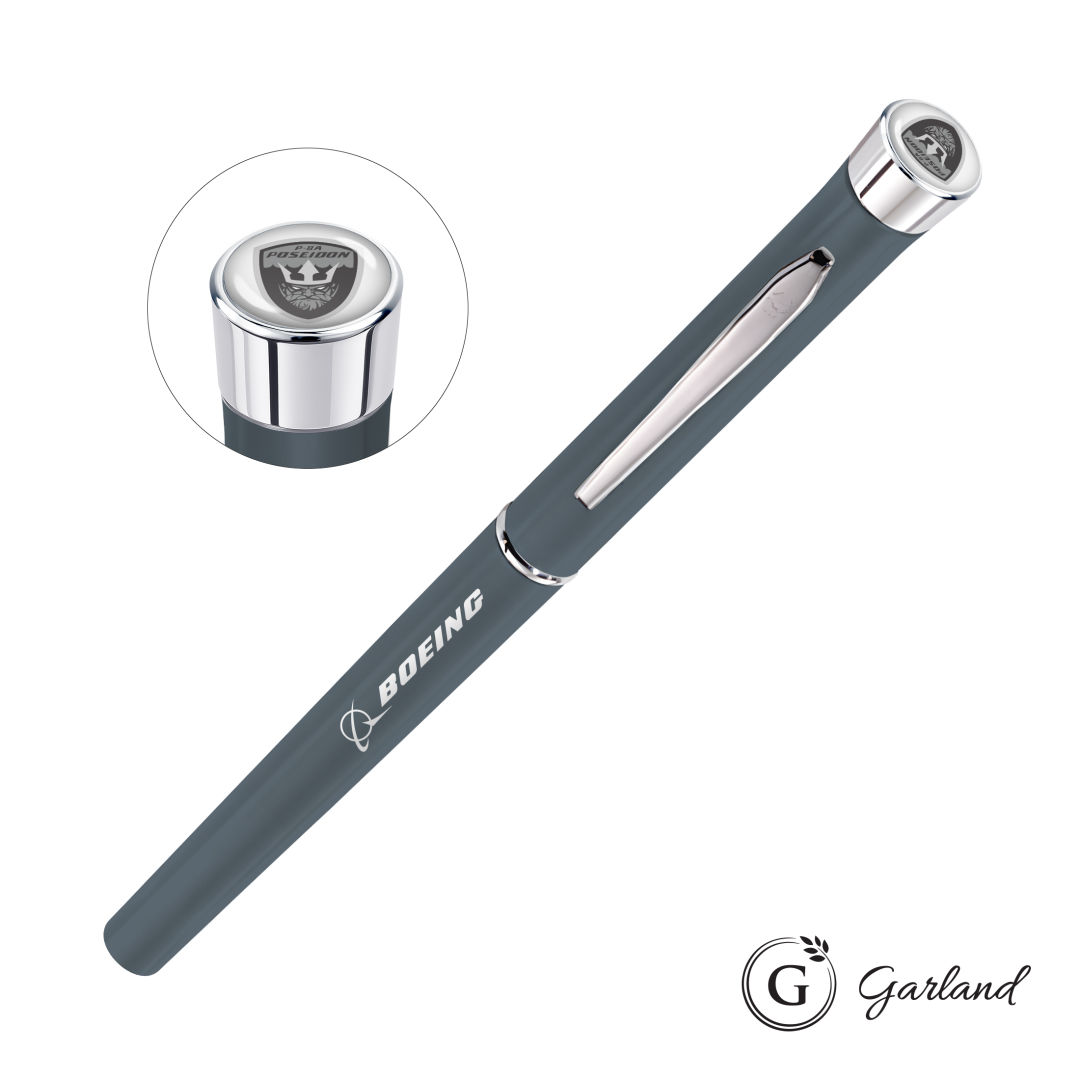 Garland® Color Matte Custom Rollerball Pen - Chrome 11