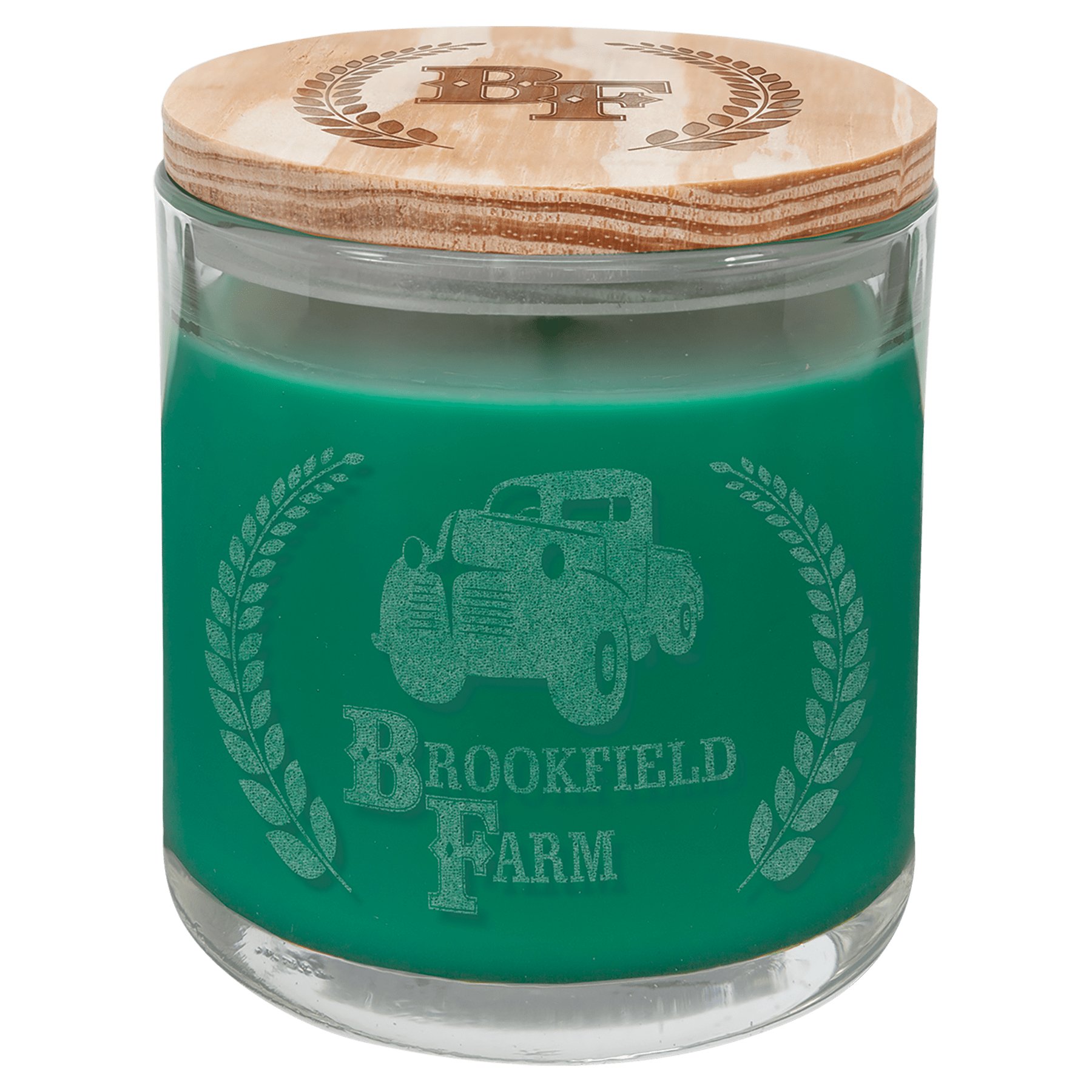 14 Oz. Scented Candle In A Glass Holder With Wood Lid 4
