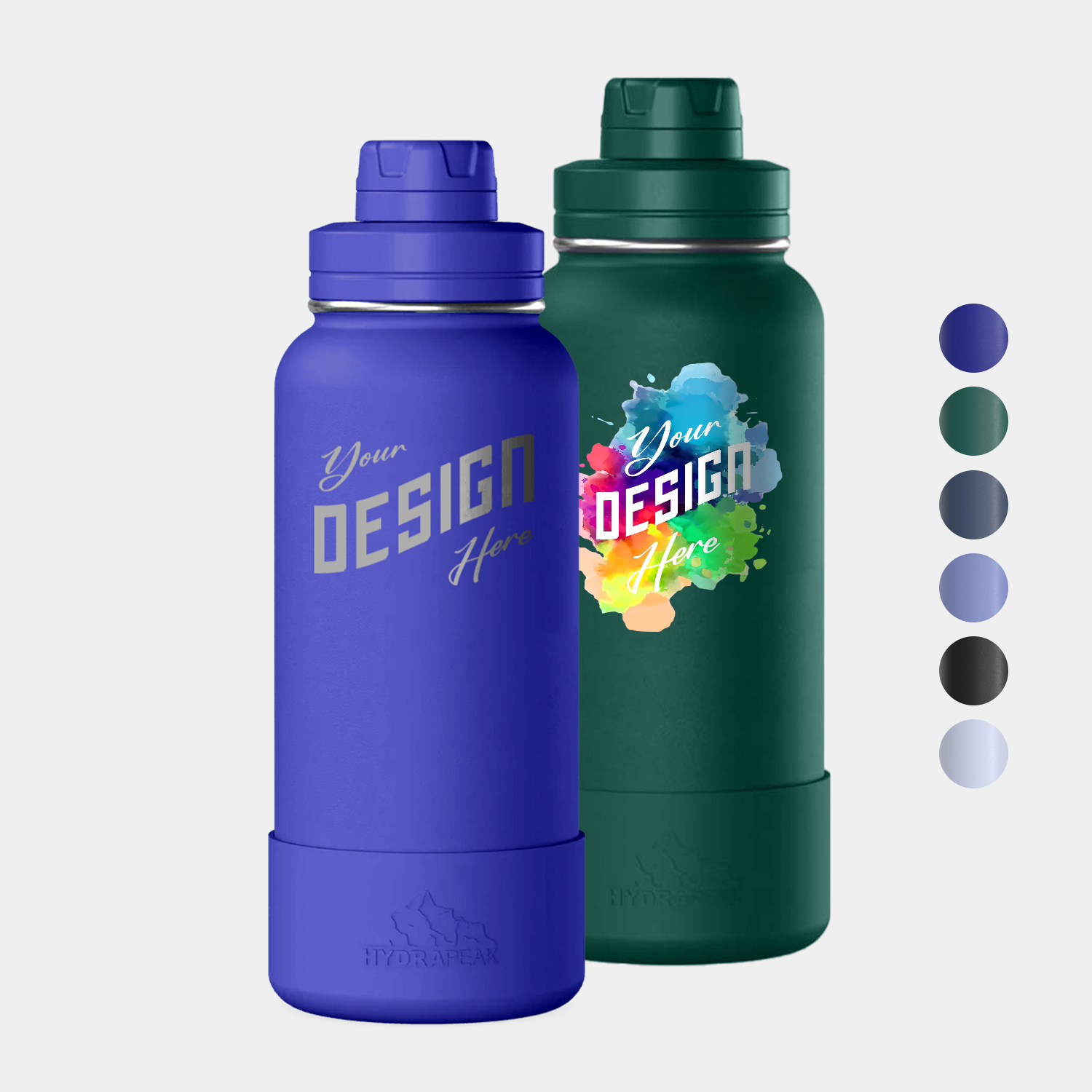 32 oz Hydrapeak® Stainless Steel Insulated Sport Water Bottle w/ Chug Lid, custom water bottle with logo imprint 2