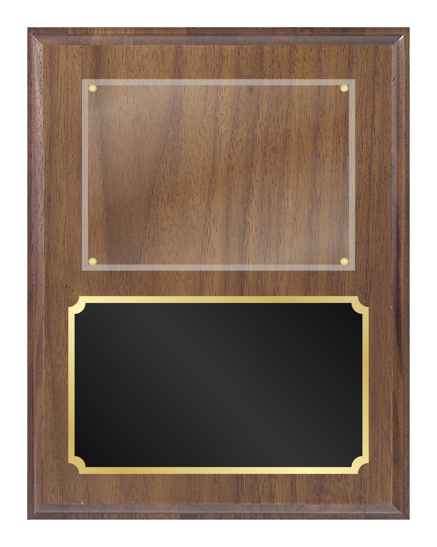 Walnut Plaque With Photo Plexi Mount 1