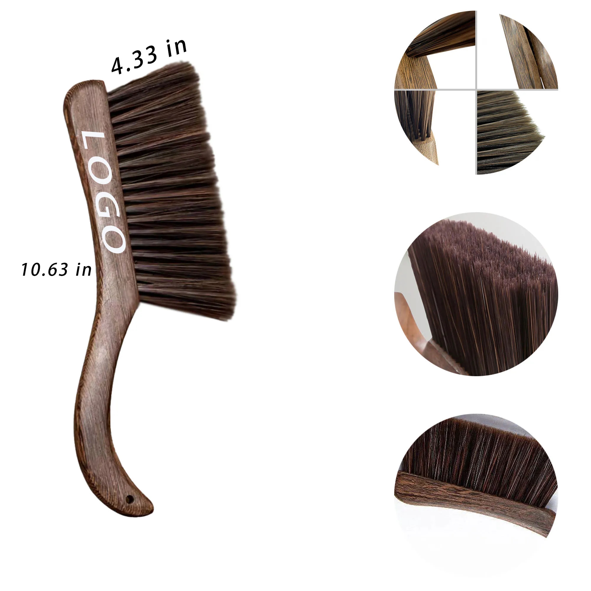 Wooden Dust Removal Brush With Logo For Home Cleaning