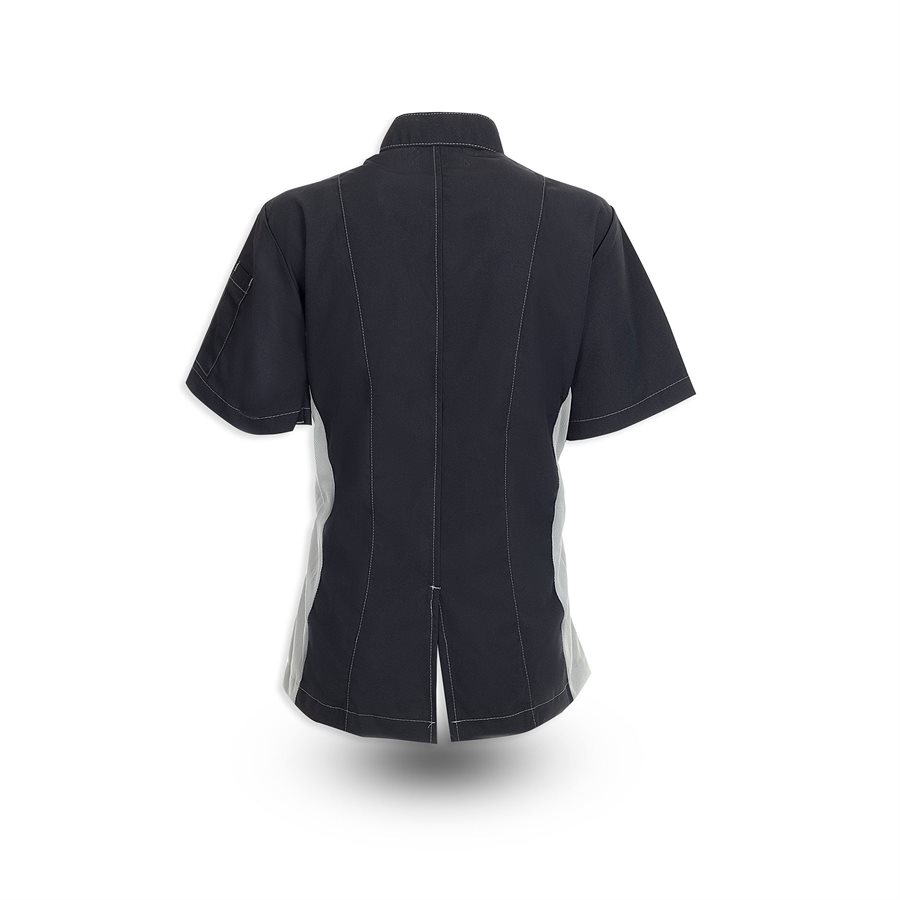 Crossover Collar Womens Mesh Chef Coat 3