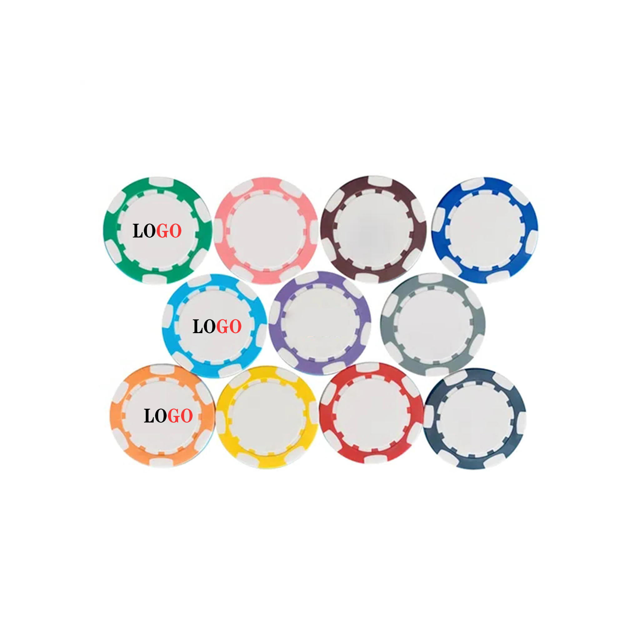 Full Color Poker Chips Game Currency 2
