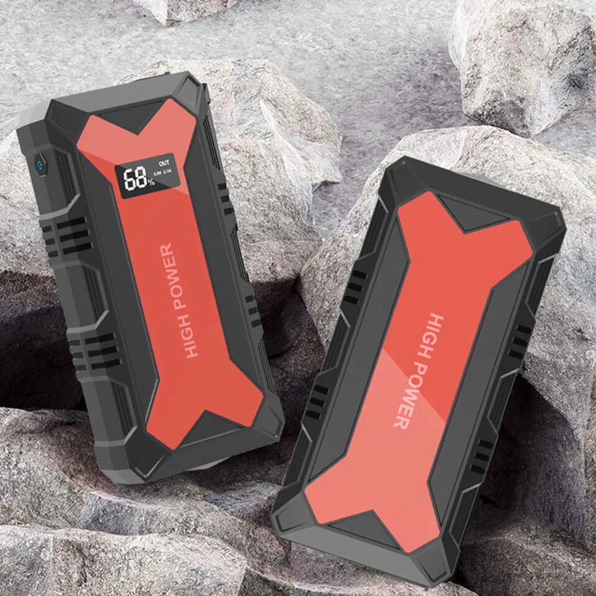 30000MAH USB Car Battery Jump Starter With LED Flashlight 4