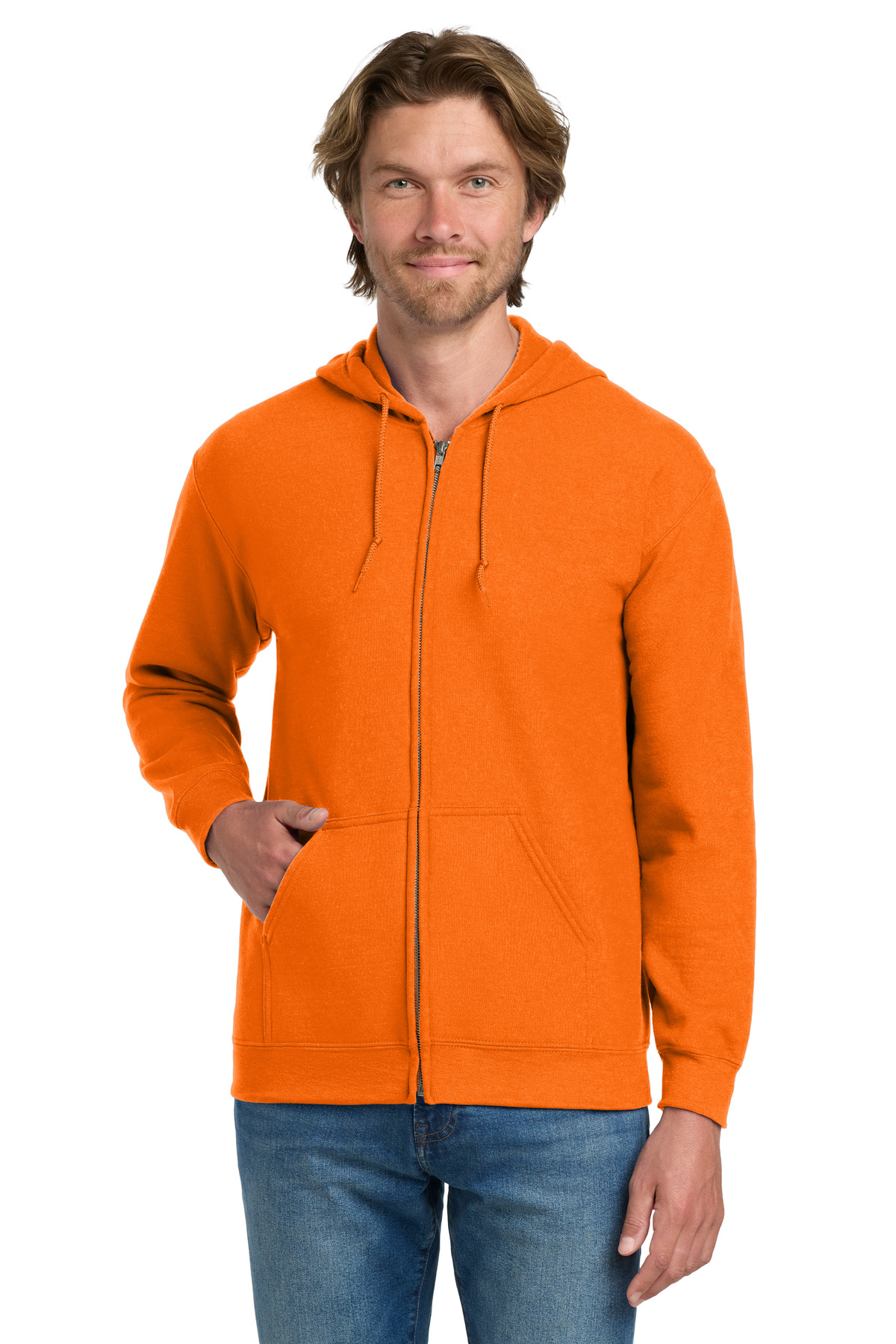 Gildan - Heavy Blend Full-Zip Hooded Sweatshirt. 18600, custom hoodie or sweatshirt with logo imprint 93