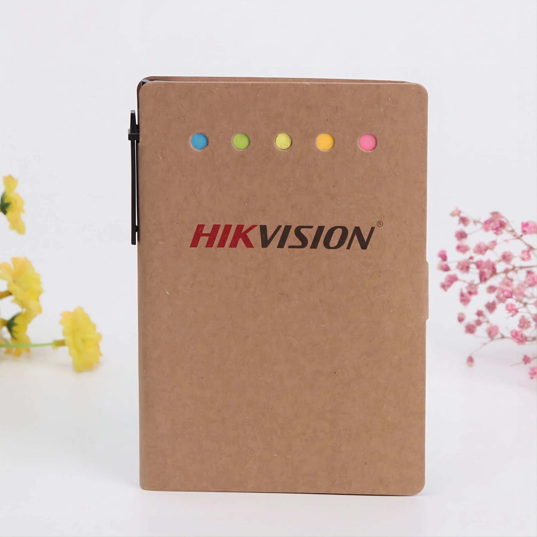 Craft Paper Cover Sticky Note Attached Pen 3
