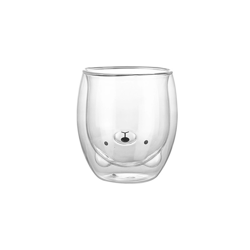 Custom 9 oz Double Wall Glass Mugs 6