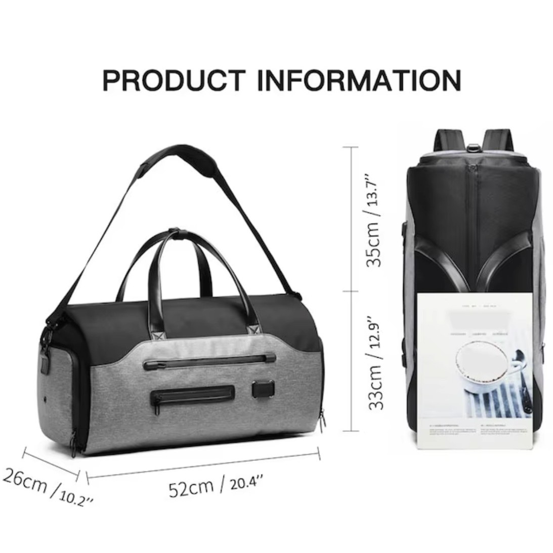 Multifunction Leisure Travel Bag 2
