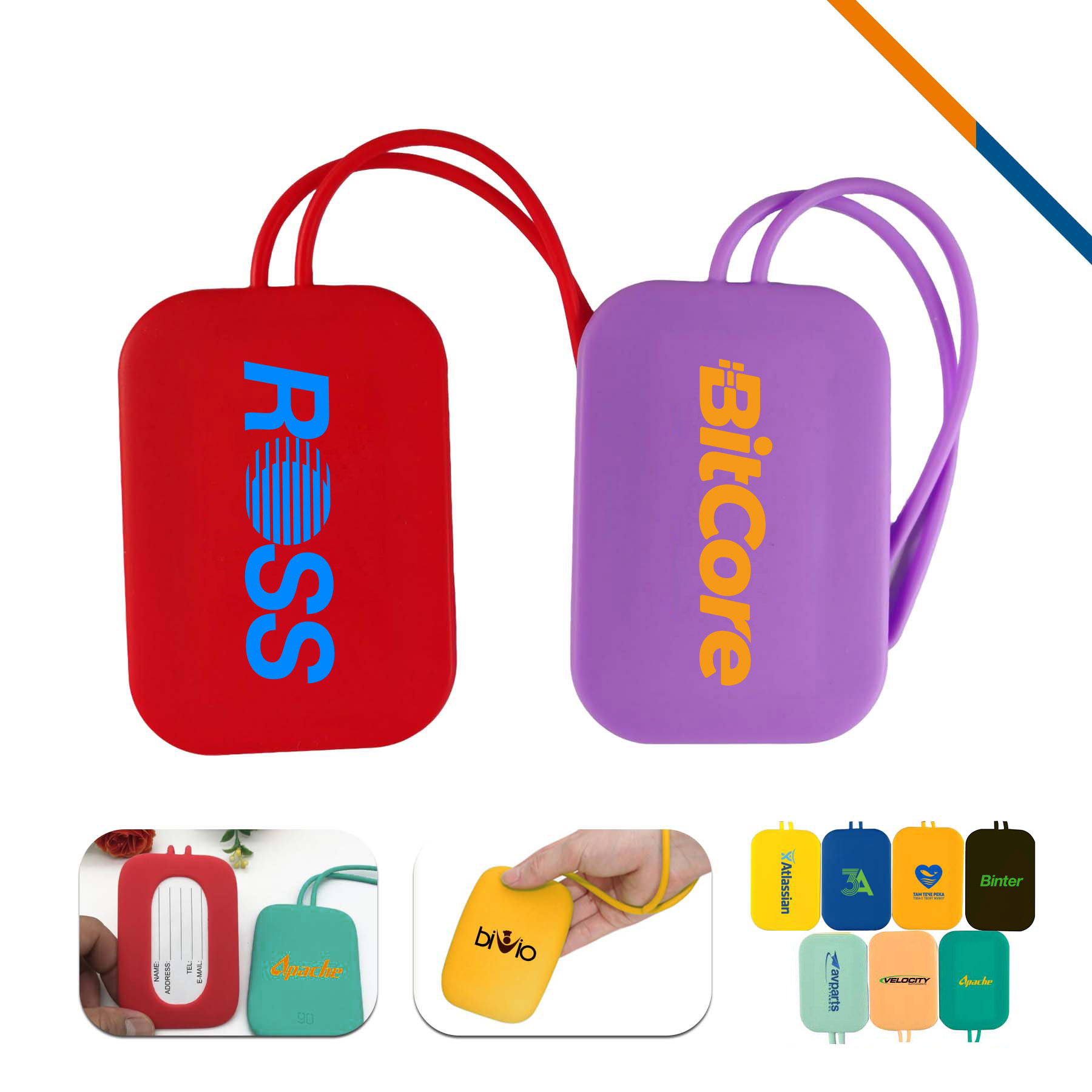 Gripsoft Silicone Luggage Tag 6