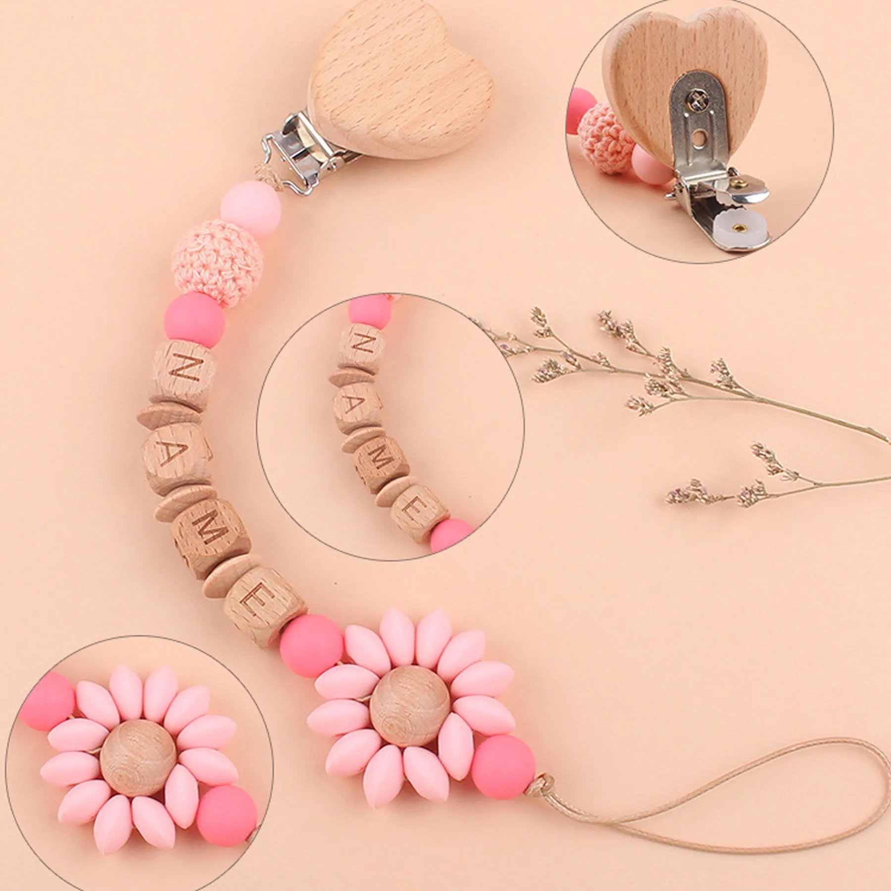 Baby Beech Soothing Pacifier Clip 3