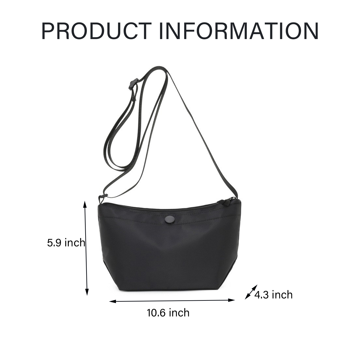 Nylon Wallet Purses Crossbody Bags With Zipper Pocket 2