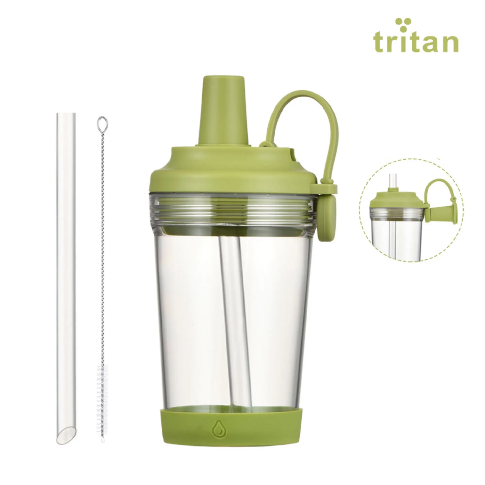 17oz Tritan Magnetic Handle Straw Cup 10