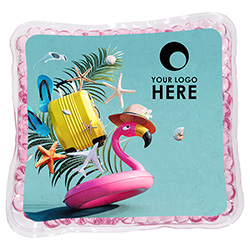 Pink Flamingo Tube Square Aqua Pearls™ Hot/Cold Pack 3