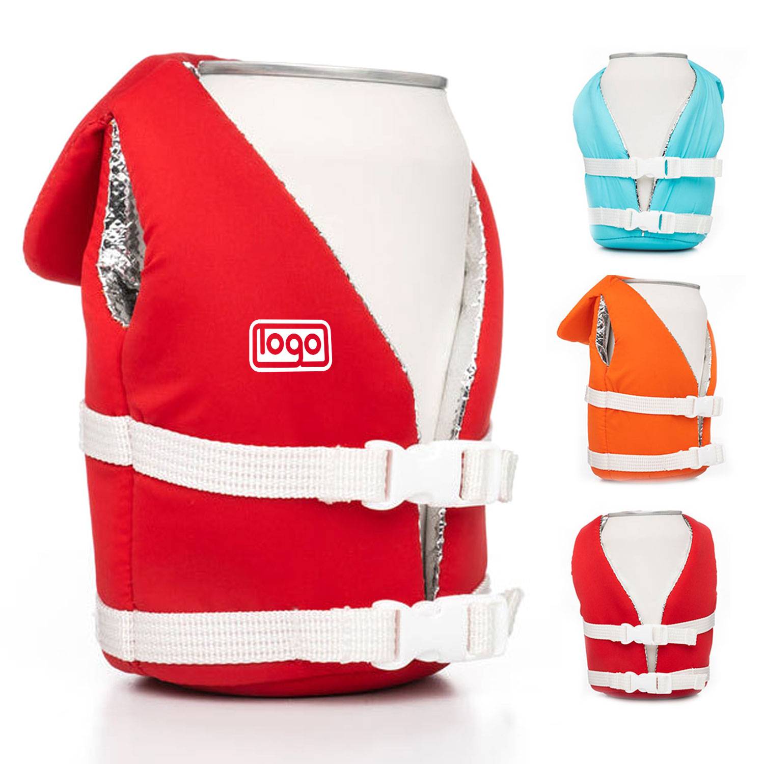 Life Vest Beverage Can Insulated Cooler Sleeve 4
