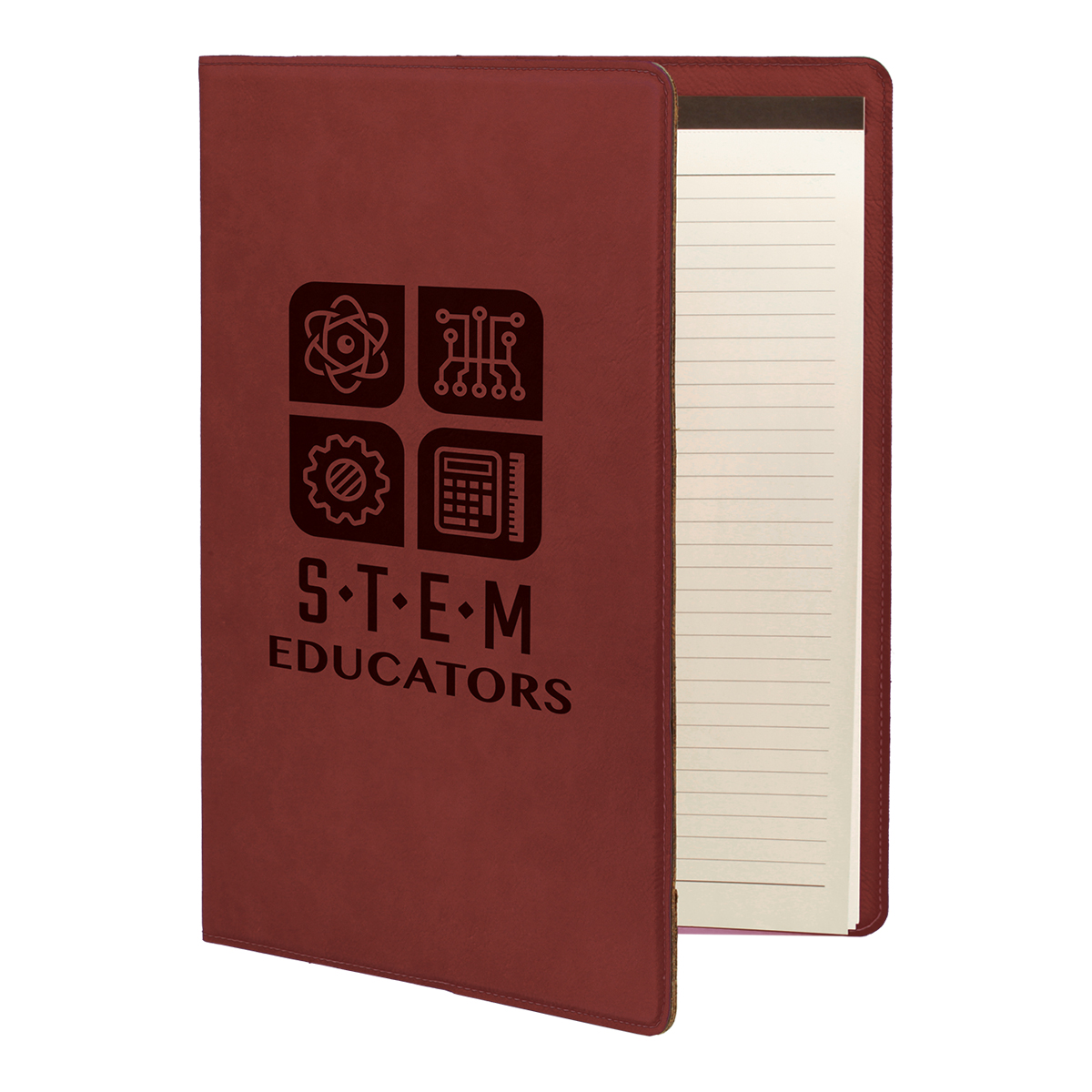 9 1/2" x 12" Leatherette Rose Portfolio 2