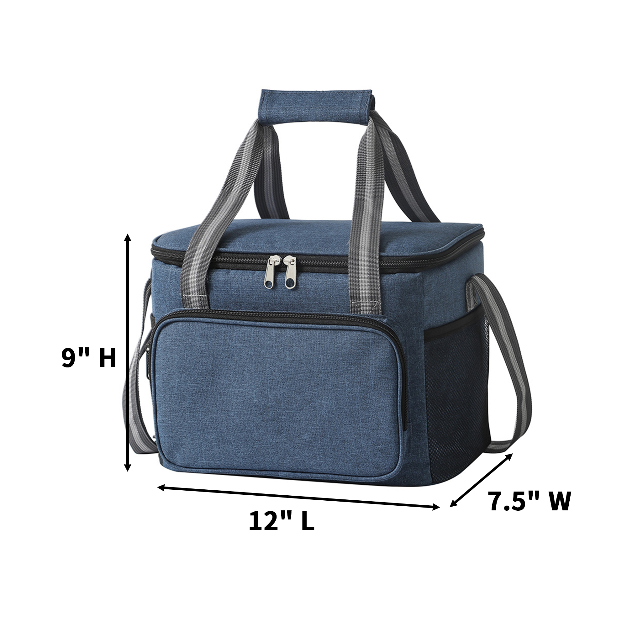 Insulation Cooler Lunch Bag 12 x 7.5 x 9" 7