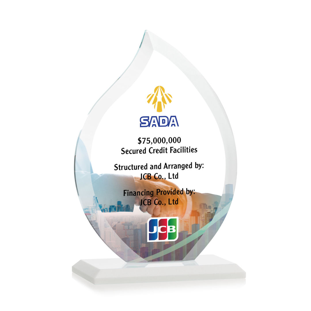 Nestor Flame VividPrint™ Award - White 3