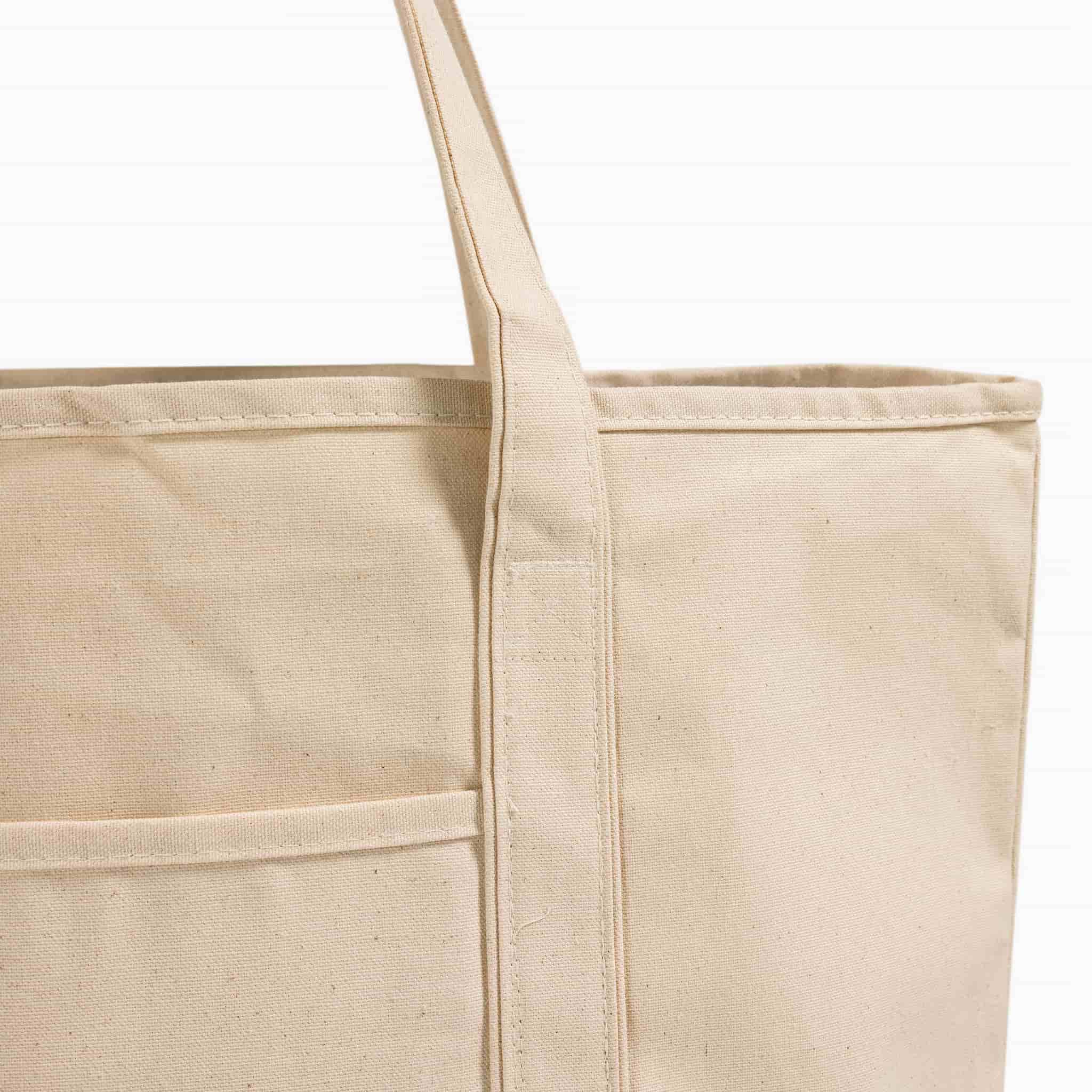 Jumbo Deluxe Canvas Tote Bag, custom tote bag with logo imprint 18